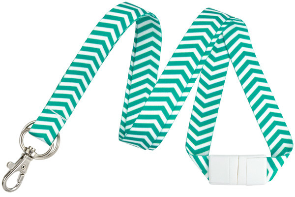 Zig-Zag Breakaway Lanyard (Green) 1