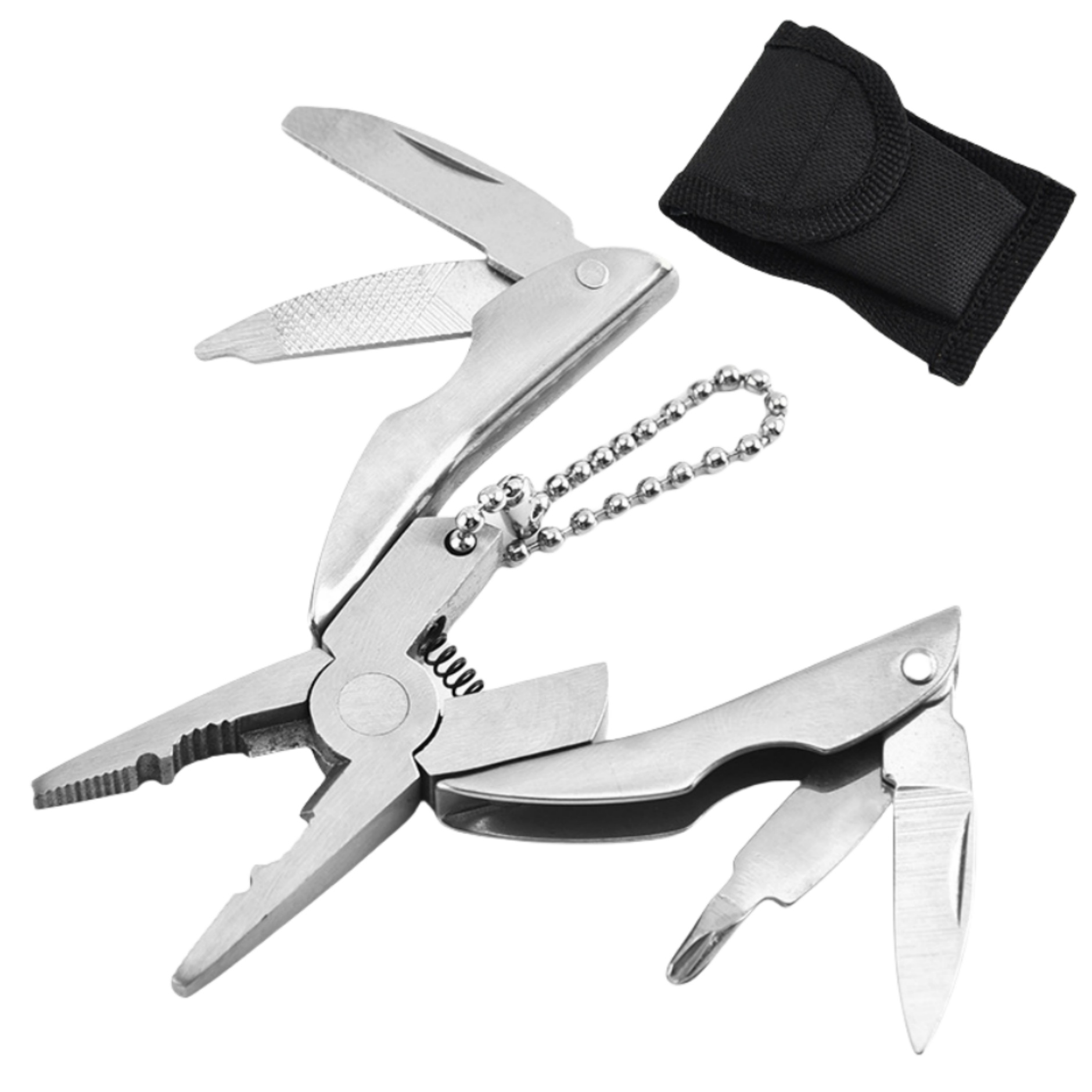 Portable Multi-Tool Folding Pliers with Key Chain 4