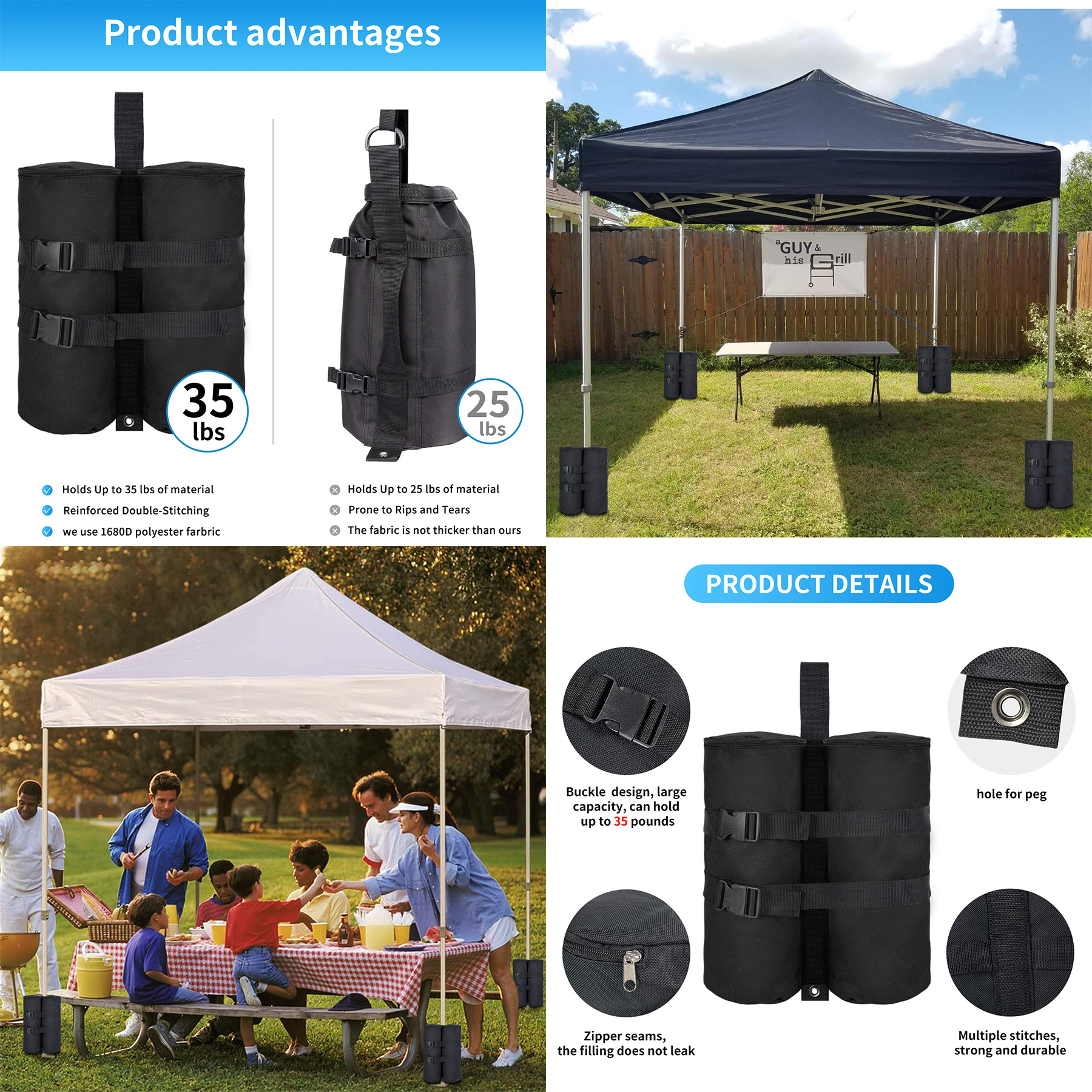 Canopy Weight Bags 2