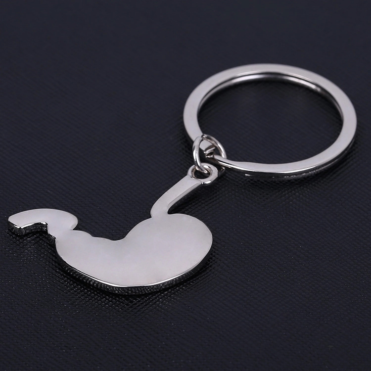 Liver Stomach Shape Metal Key Tag 1