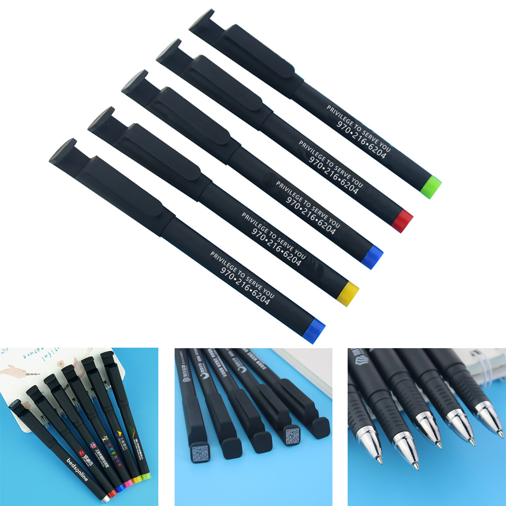 QR Code Gel Pen w/Phone Stand 2