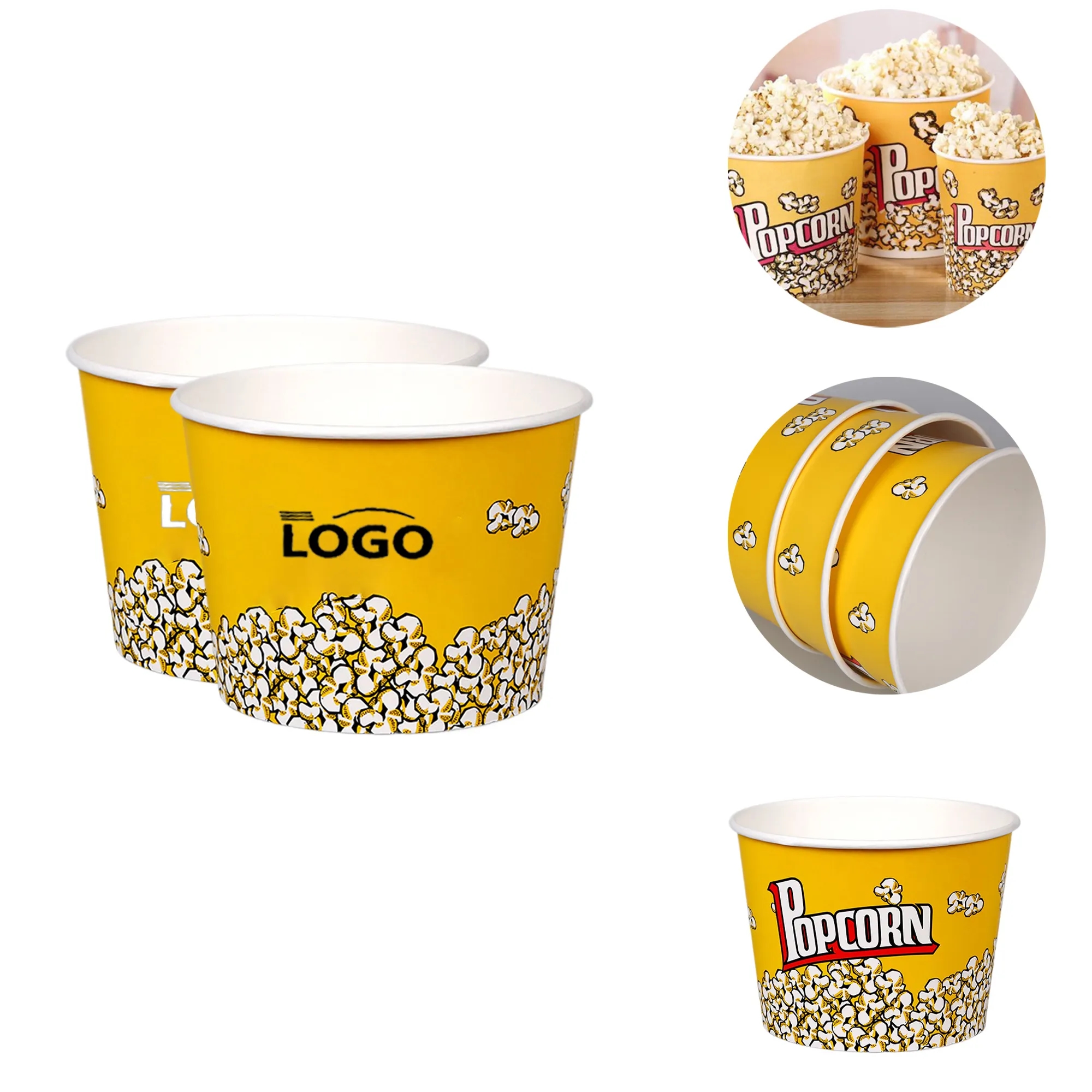 MOQ100 85oz Disposable Popcorn Buckets 1