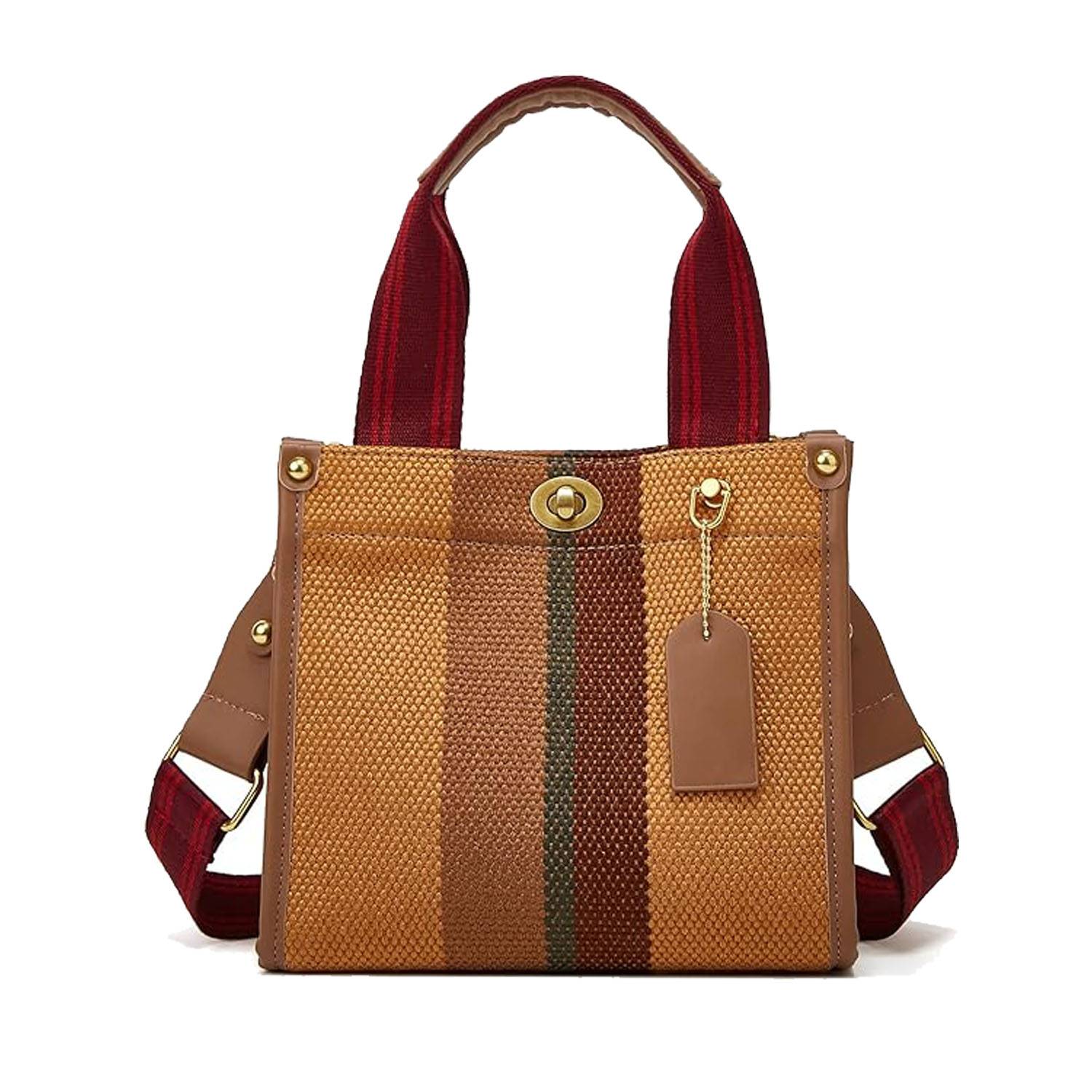 Canvas Tote Bag with Adjustable Strap and Lock Clasp, custom tote bag with logo imprint 11