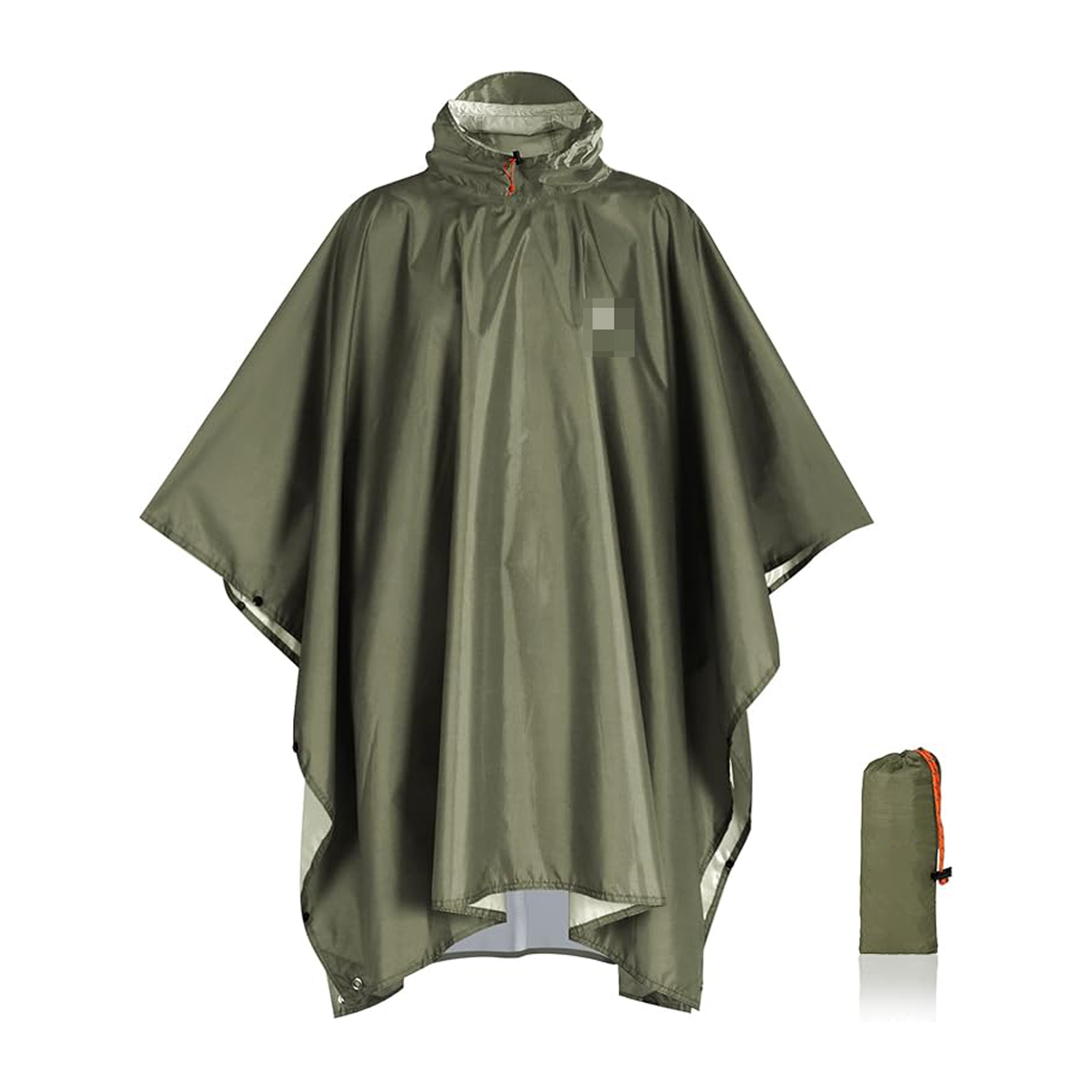 Hooded Rain Poncho 6