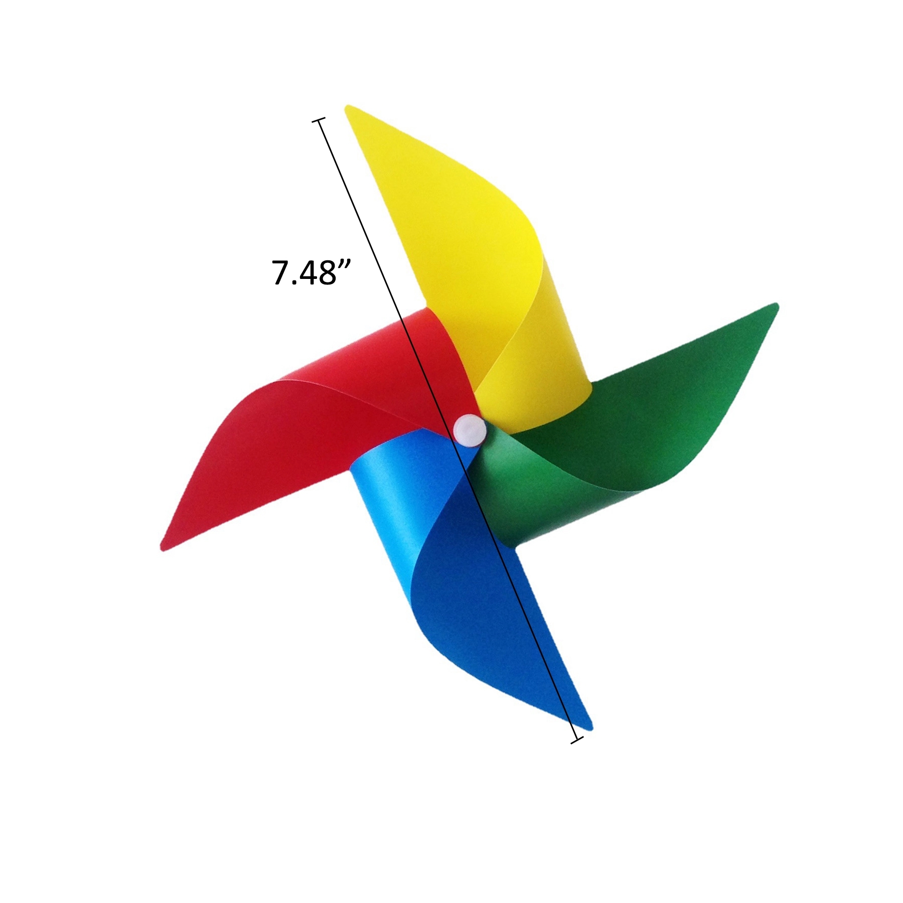 4 Leaves Plastic Pinwheel with Stick 2