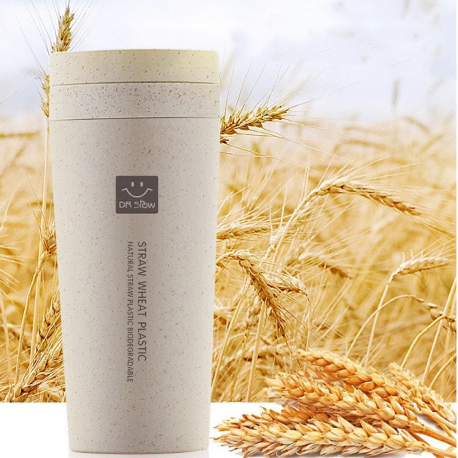 12oz Wheat Fiber Water Bottle 2