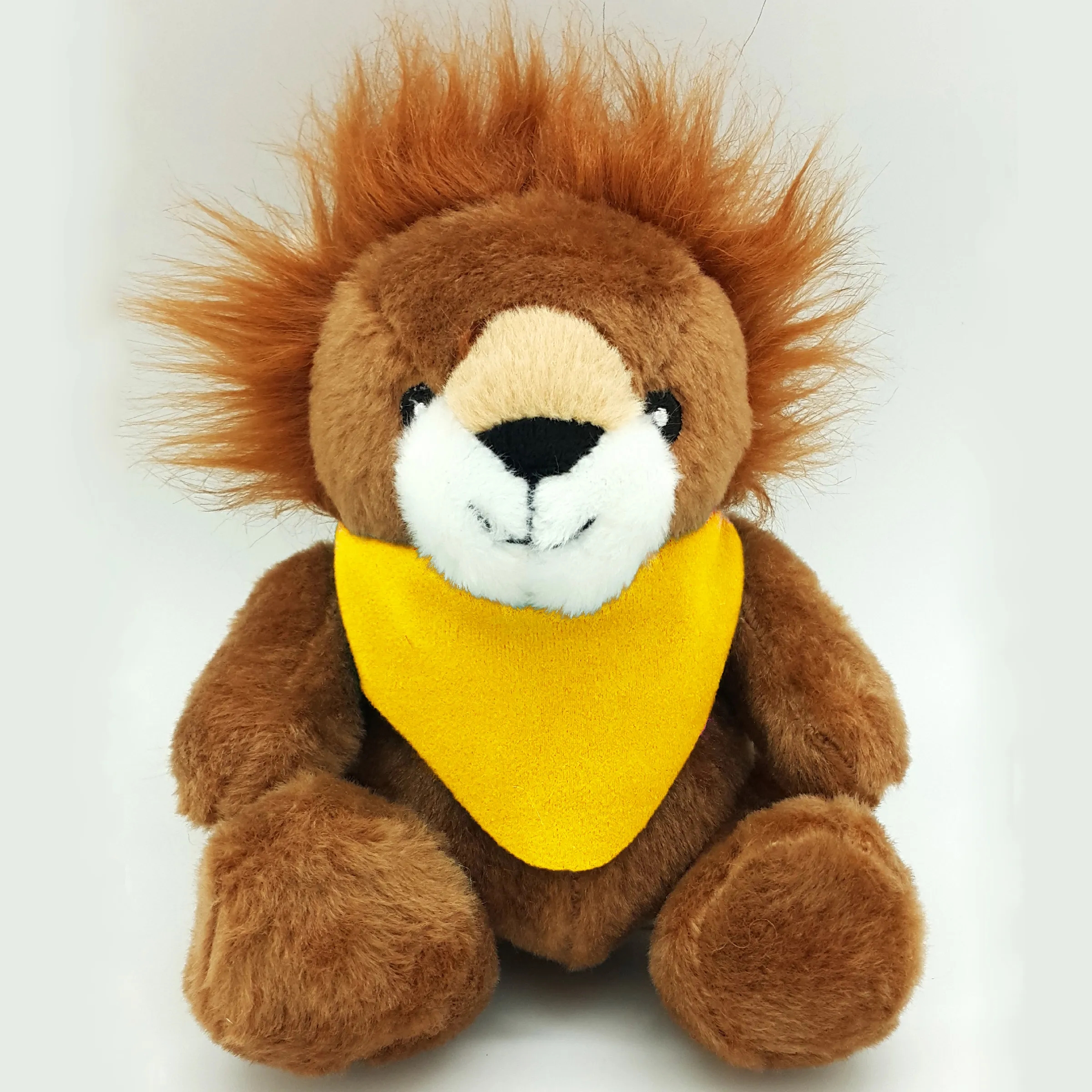 6" Beanie Lion with Embroidered Eyes 2