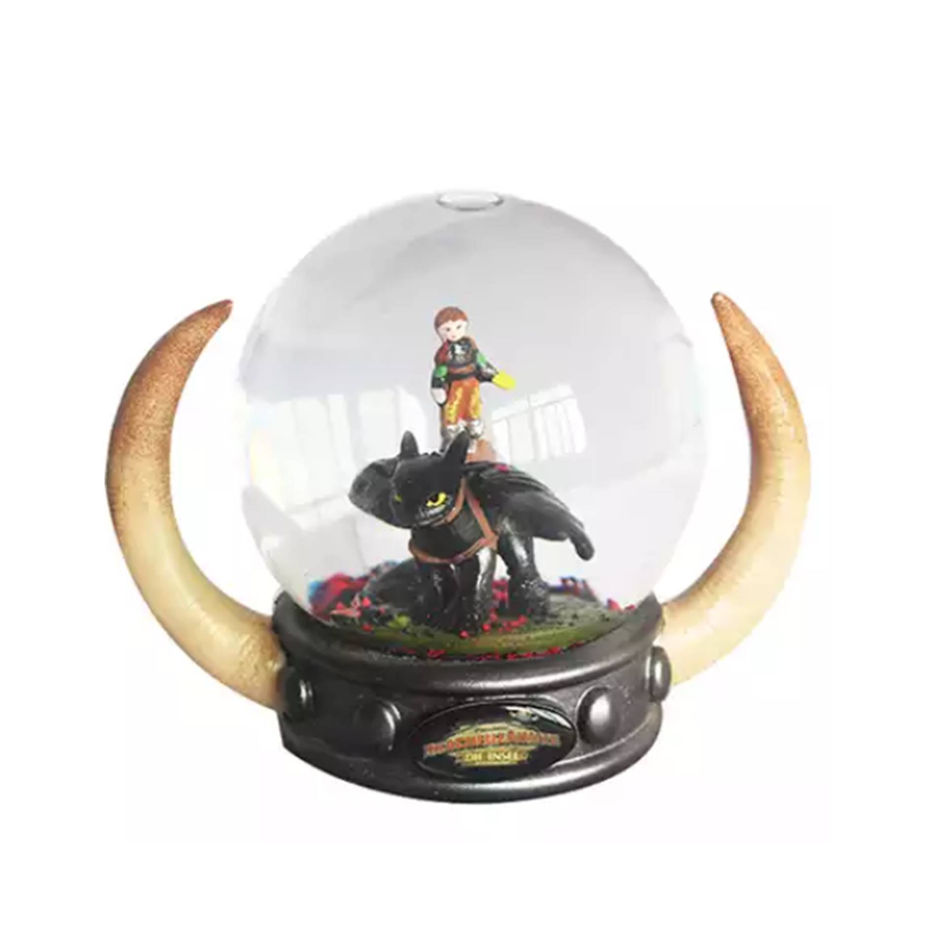 Custom Horn Base Glass Snow Globe 3