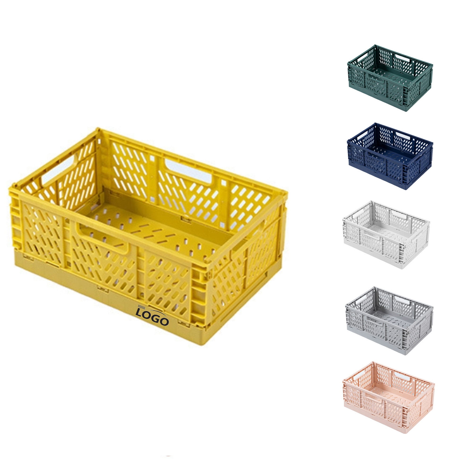 Folding Plastic Storage Basket 2