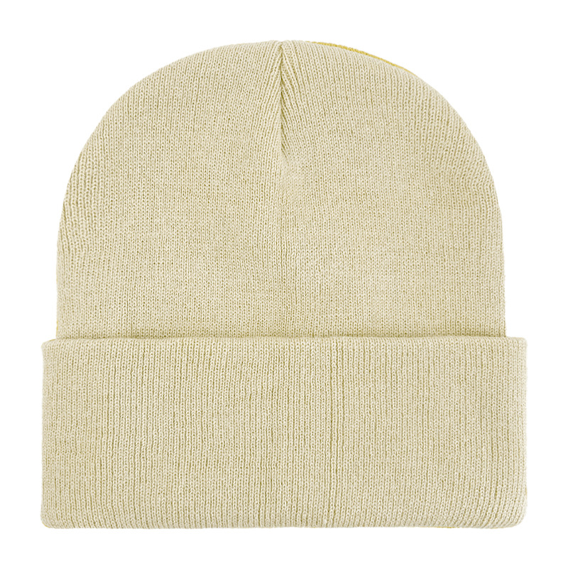 Knitted Cuffed Rolled Beanie 2