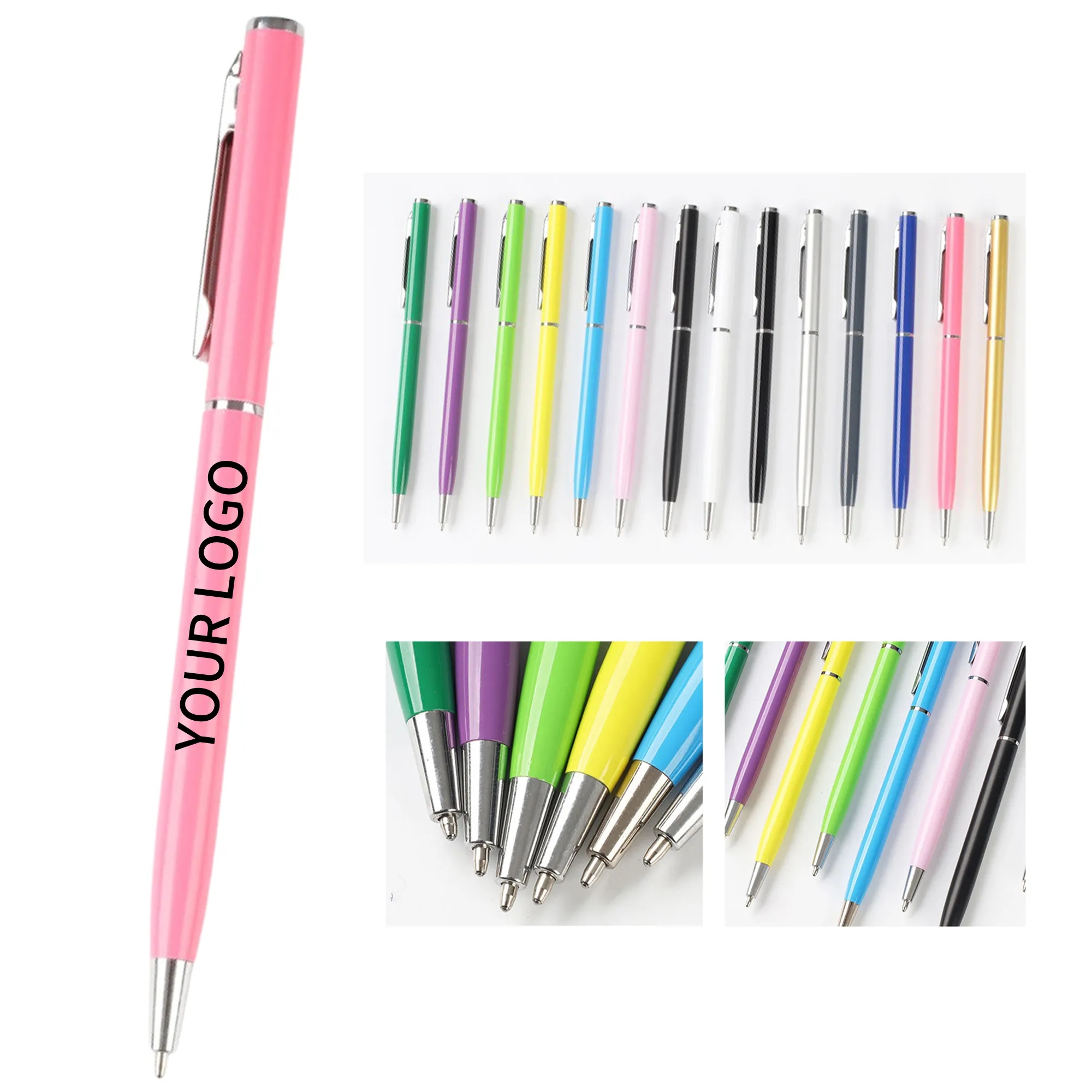 Durable Slim Metal Pen Twist Mechanism Compact and Lightweight 1
