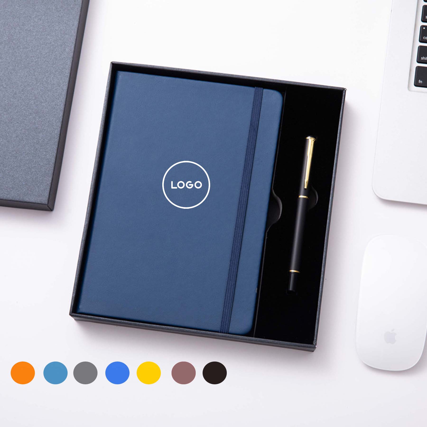 Leather Notebook With Pen Gift Set 2