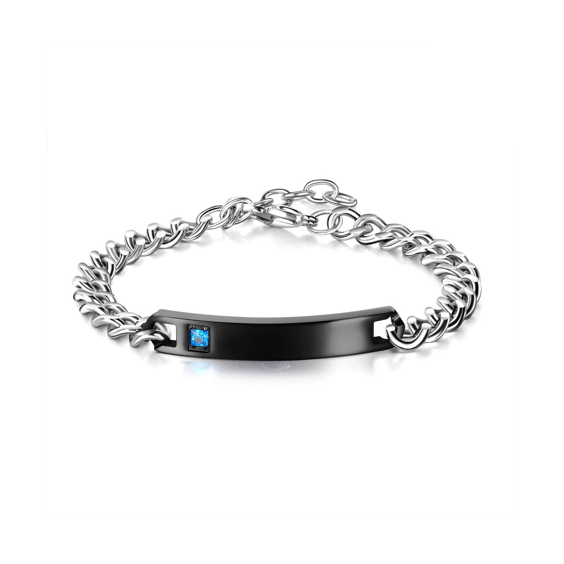 Titanium steel couple bracelet 10