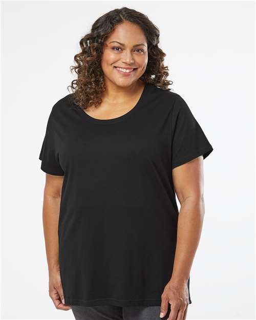 Women's Curvy Collection Fine Jersey Tee - 3816 29