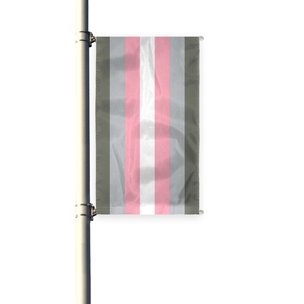 3'x8' Demigirl Pleated Light Post Banner 2