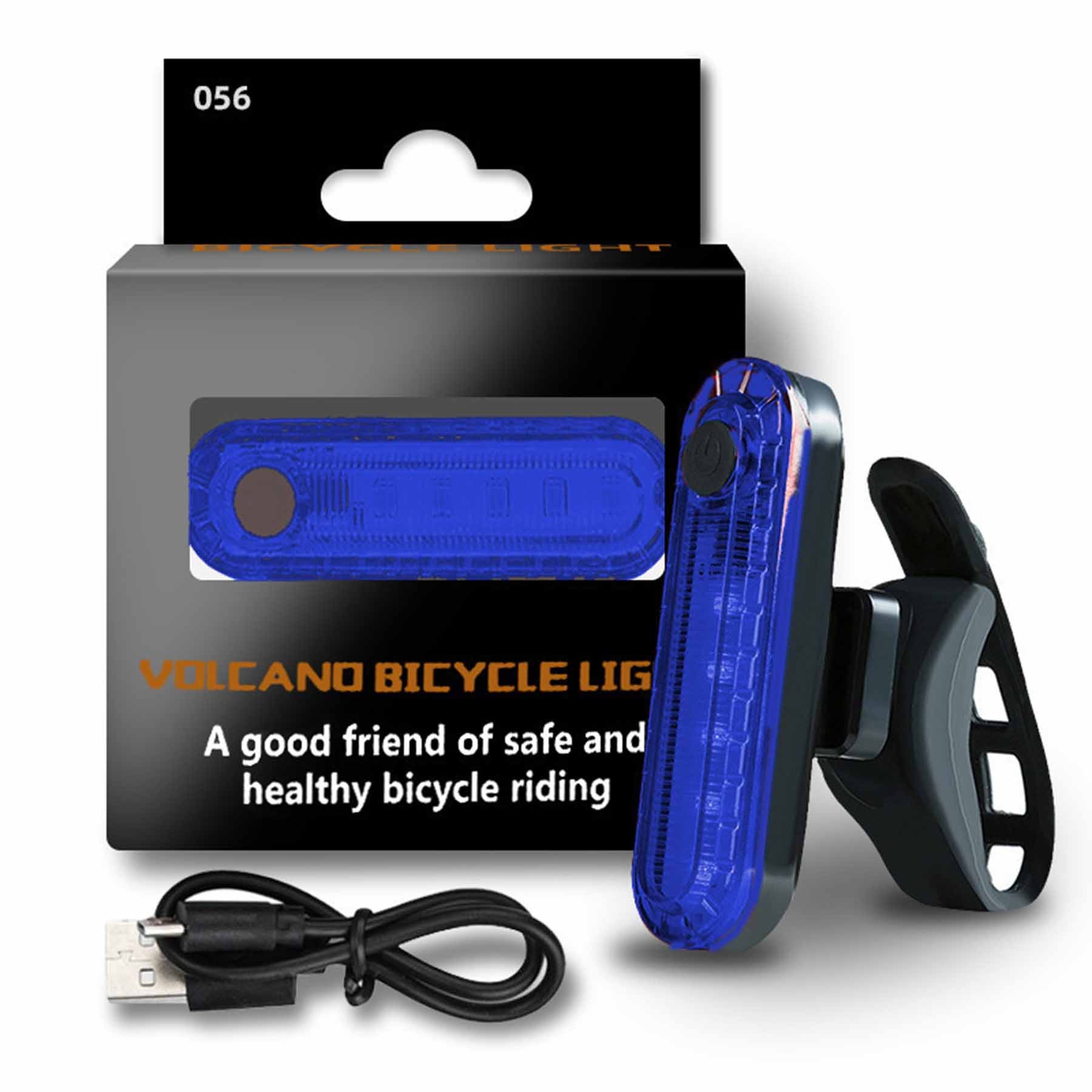 USB Rechargeable LED Bike Tail Light Safety Light 3