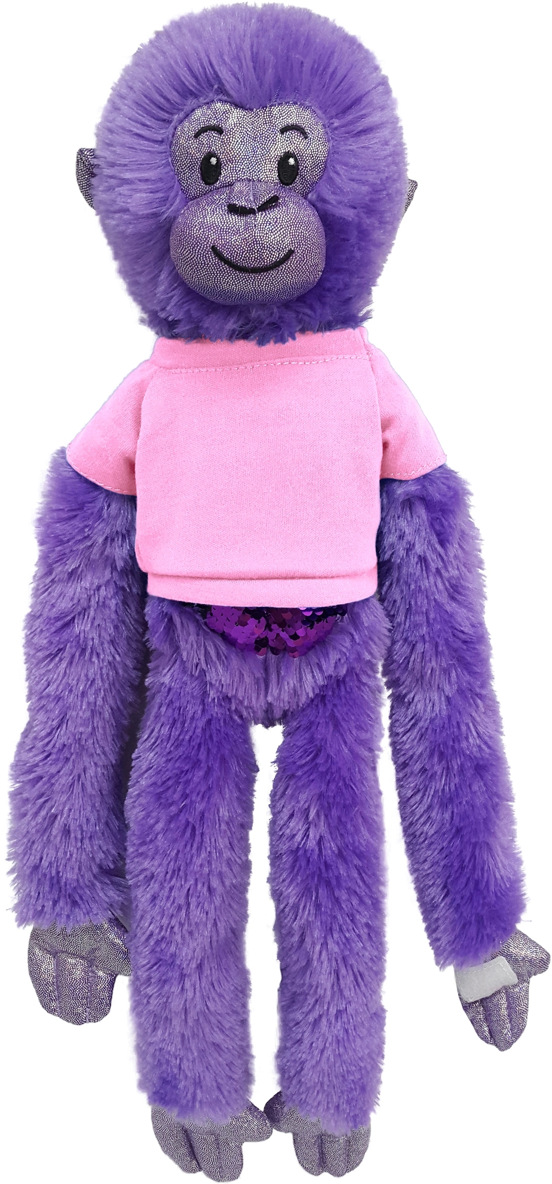 21" Purple Spider Monkey with Sequins 6
