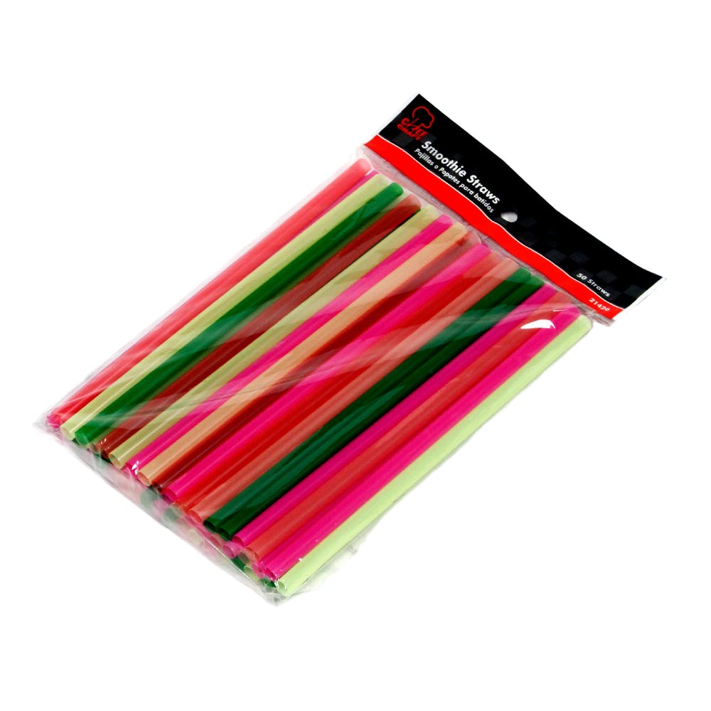 Jumbo Straws - 25 Pack Neon Colors 2