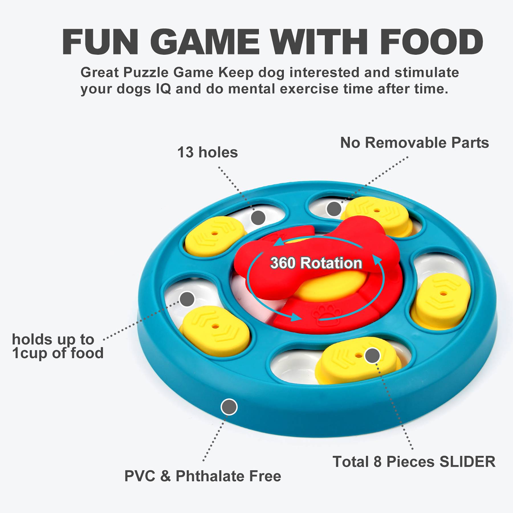 Dog Puzzle Toy Fun Slow Feeder 5