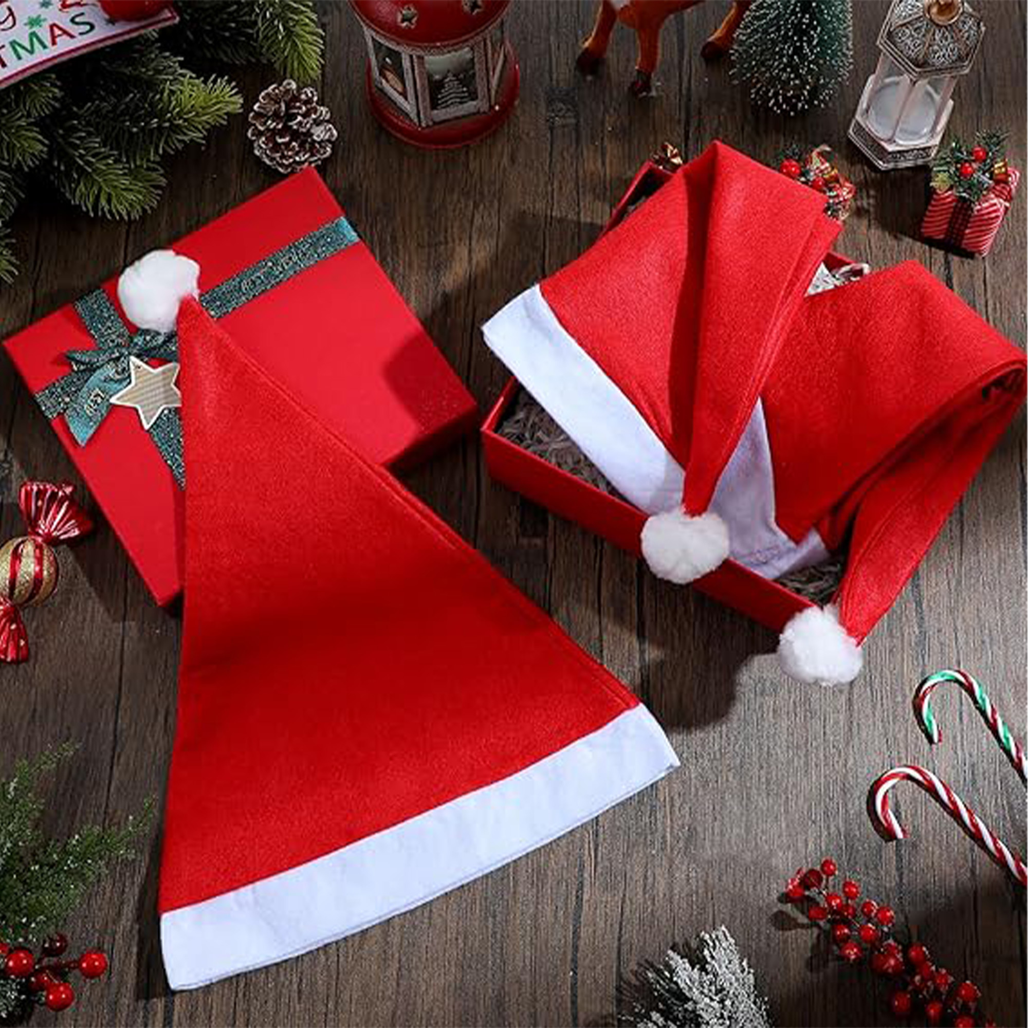 MOQ 50 Non Woven Fabric Christmas Hat 2