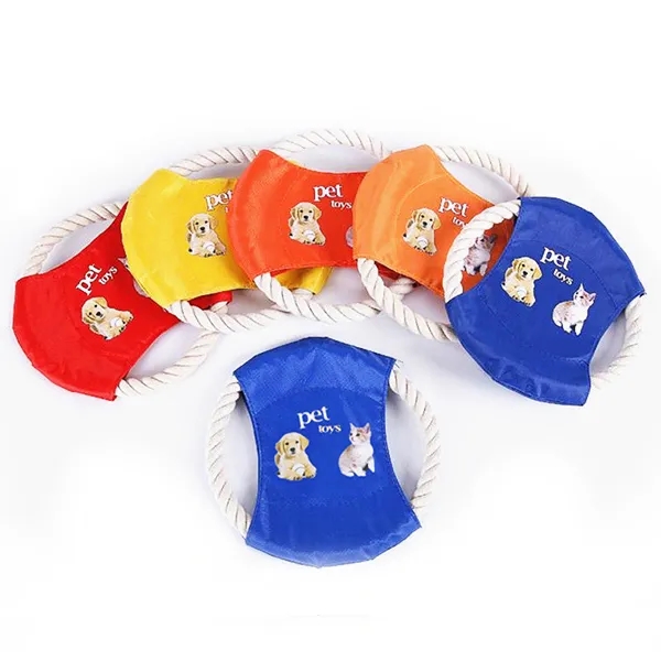 Promotional Pet Rope Tug & Flyer Toy 3