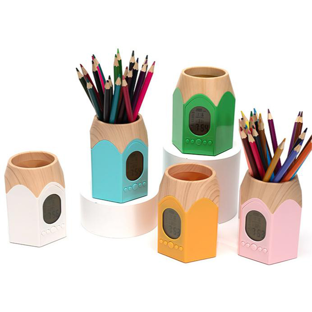 Electronic Calendar Pens Pencil Holder Cup 3