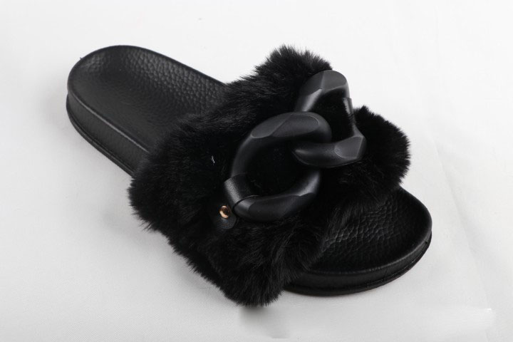 Fuzzy Sandals Slippers Soft Slides Flat for Indoor/Outdoor 3