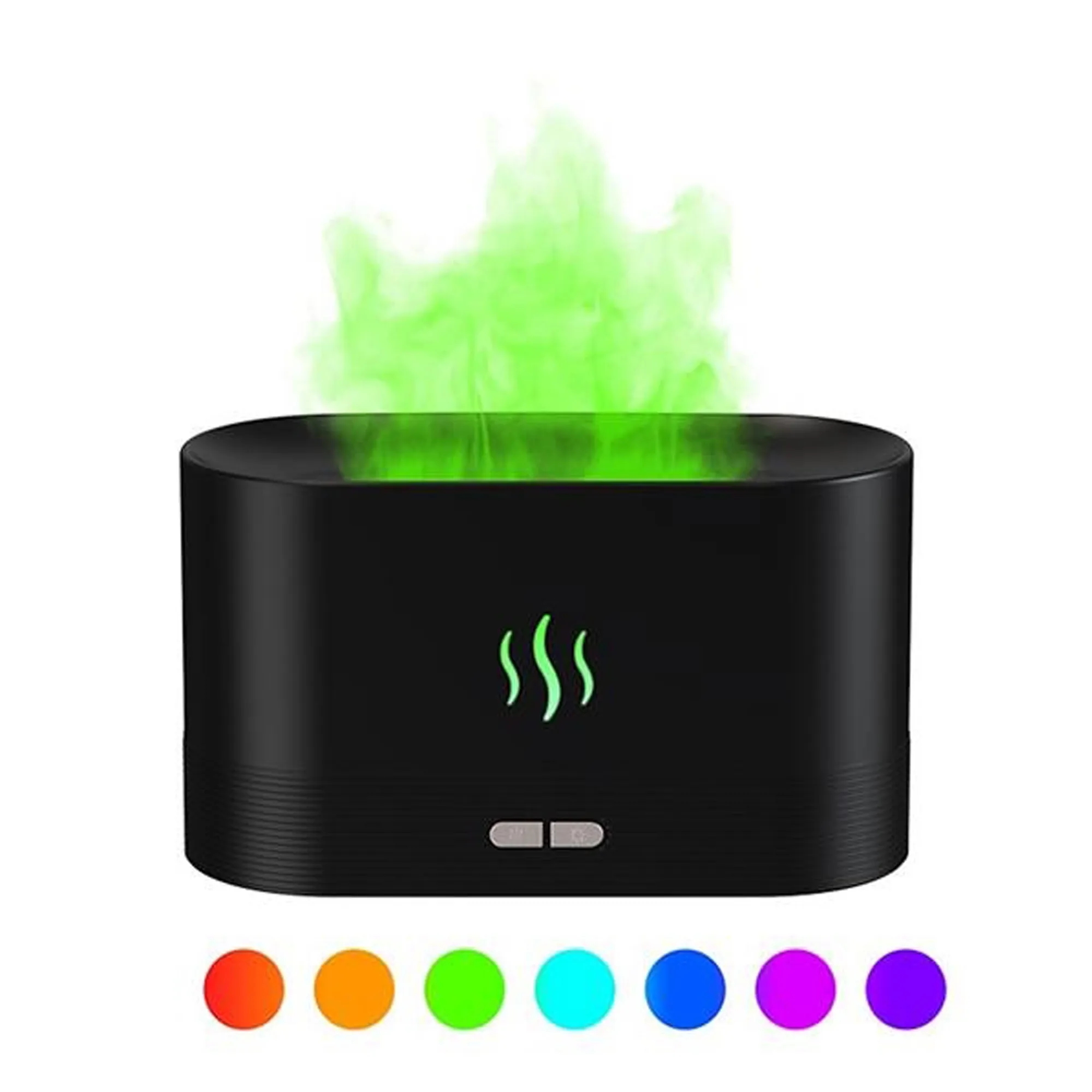 MOQ 20PCS 180ML Simulated Flame Essential Aroma Oil Diffuser 2