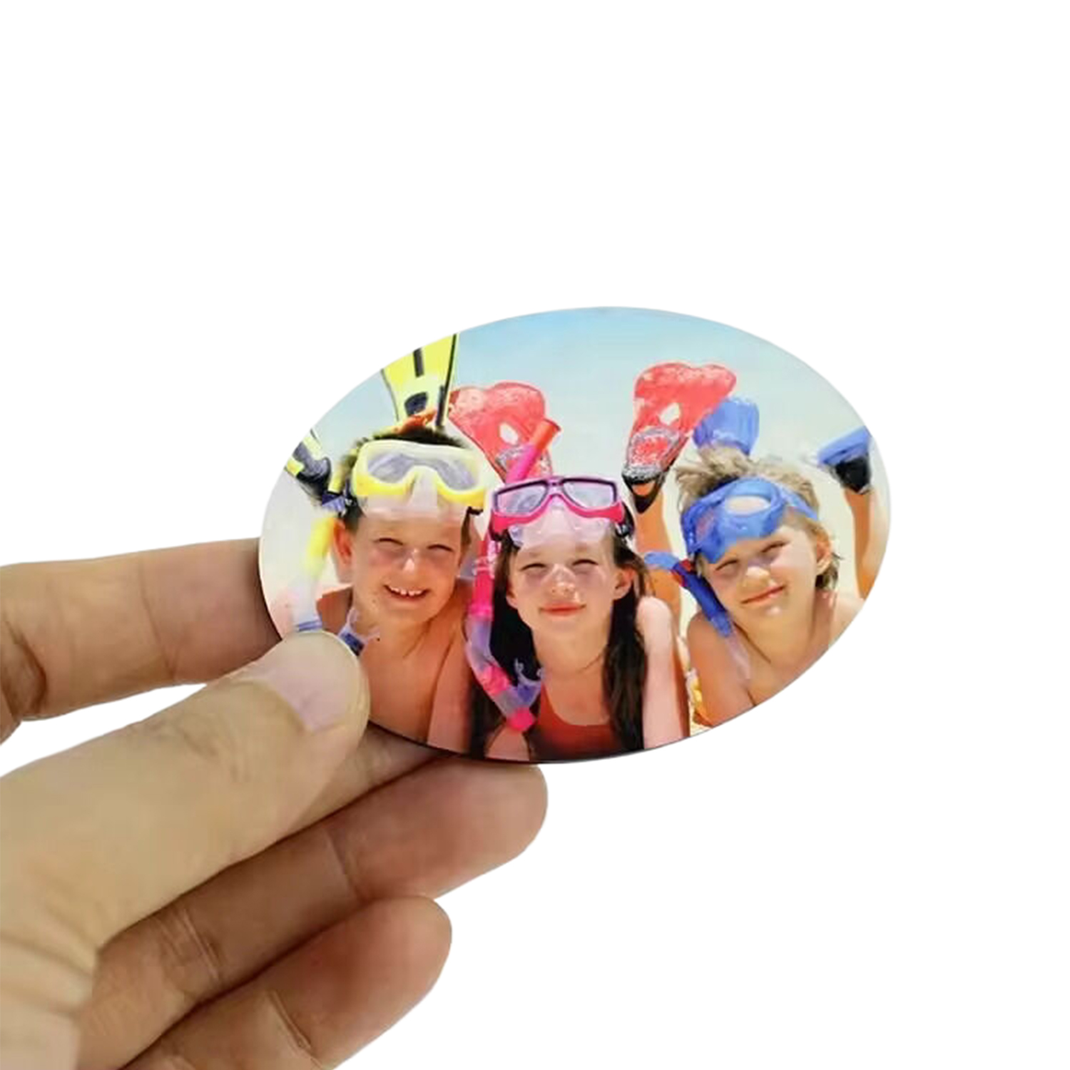 Oval Shaped Sublimation MDF Fridge Magnet 2