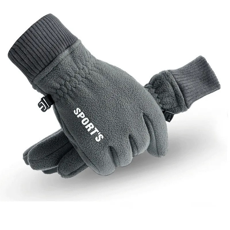 Winter Fleece Gloves Touch Screen Water Resistant Windproof 3