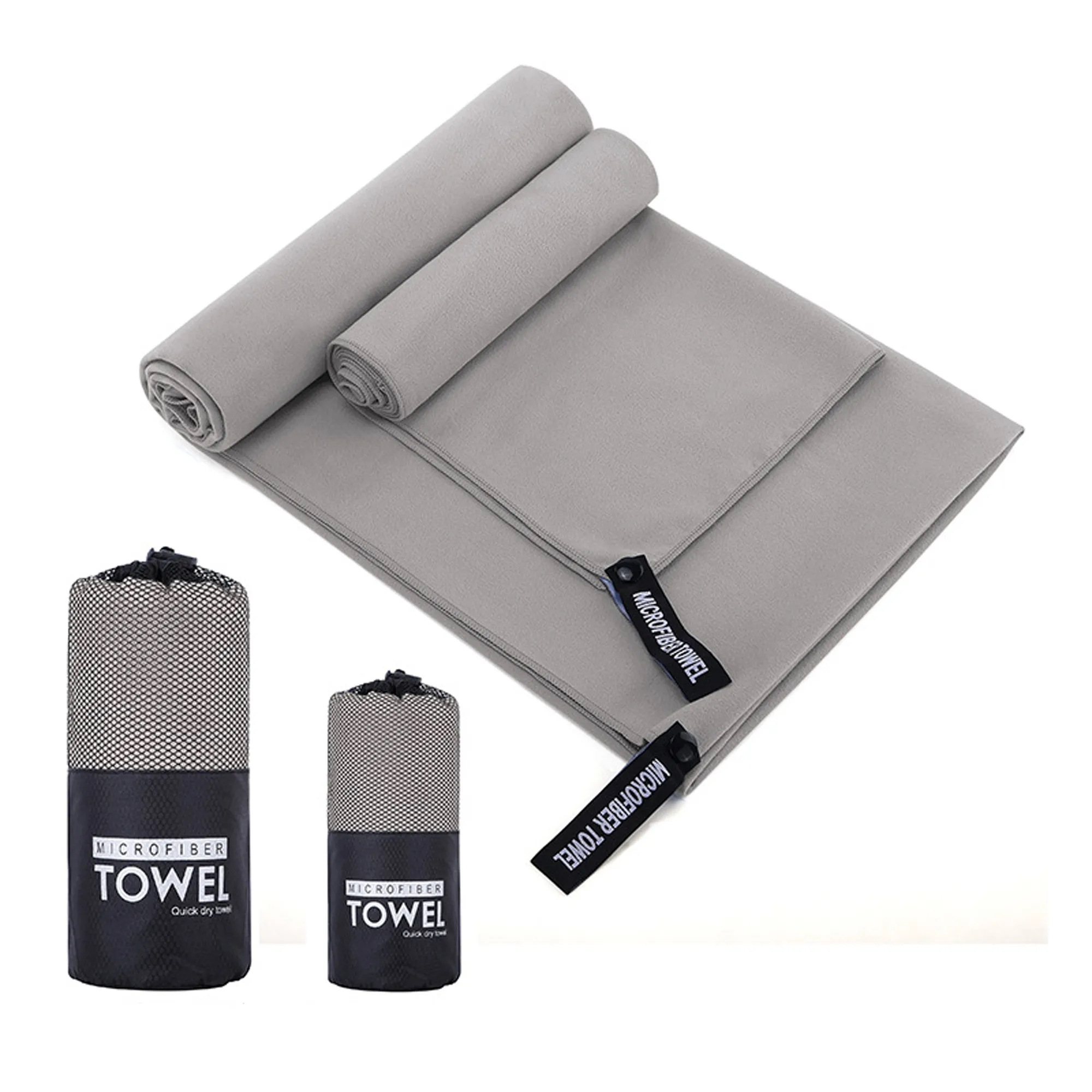 Quick Dry Sand Free Microfiber Towel with Travel Pouch 2
