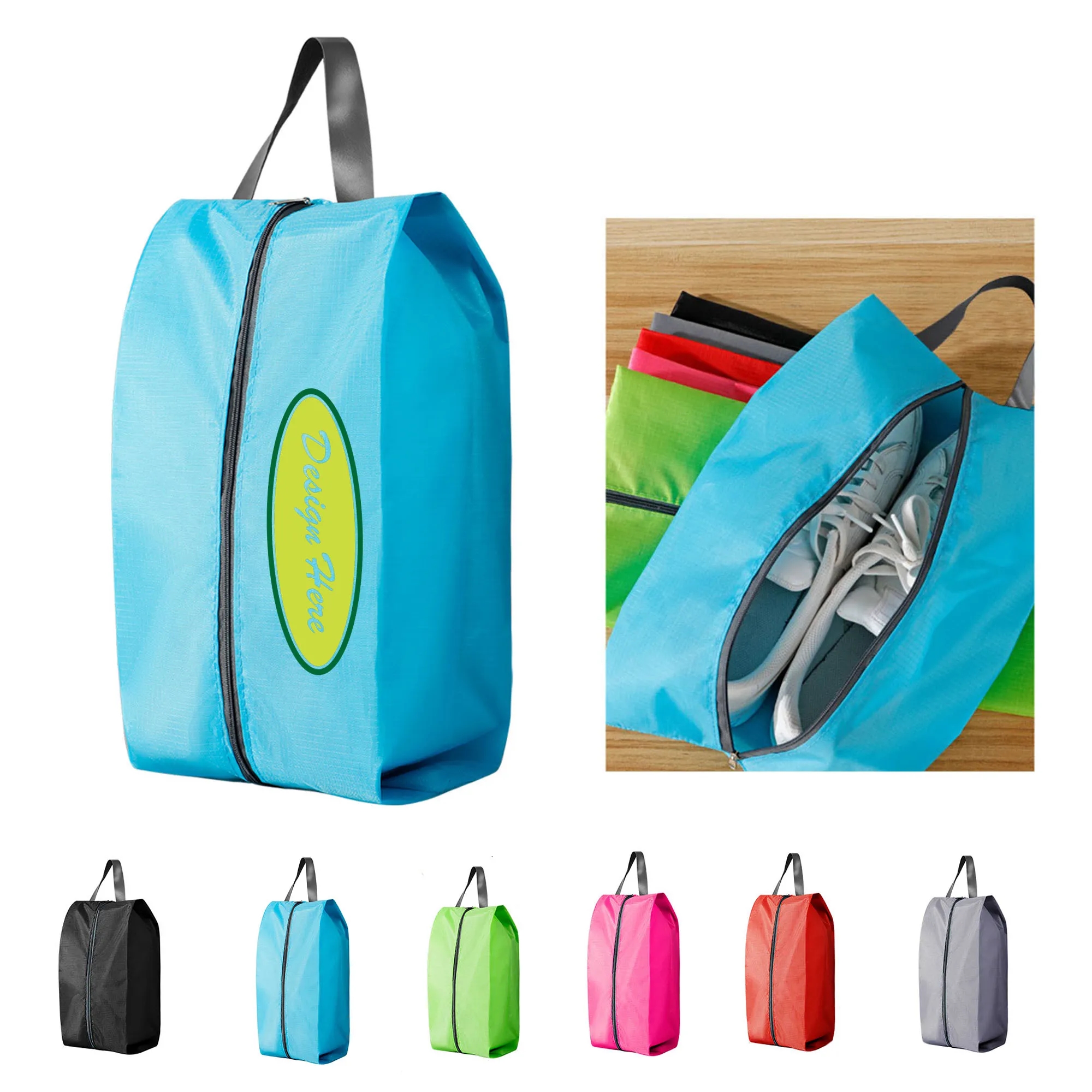 Travel Zipper Closure Shoe Bag 4