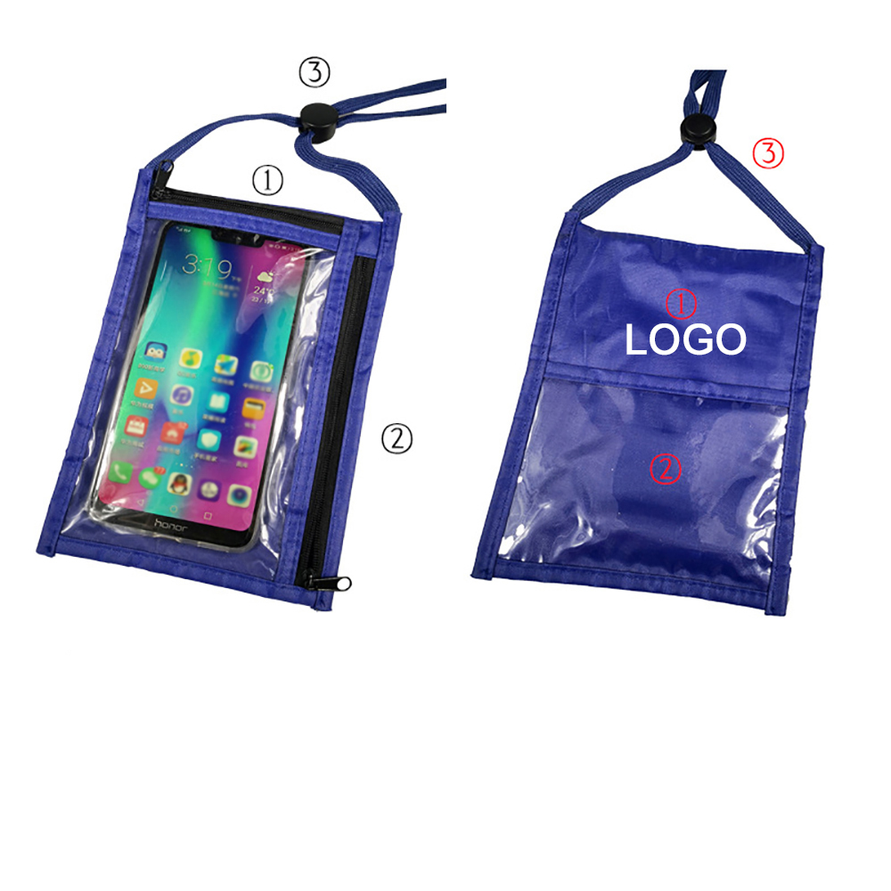 Neck Wallet Phone Bag With Lanyard 2