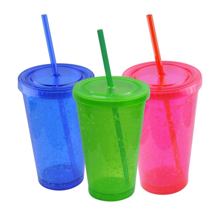 16 oz Double-Walled Gel Cup With Snap-On Lid 2