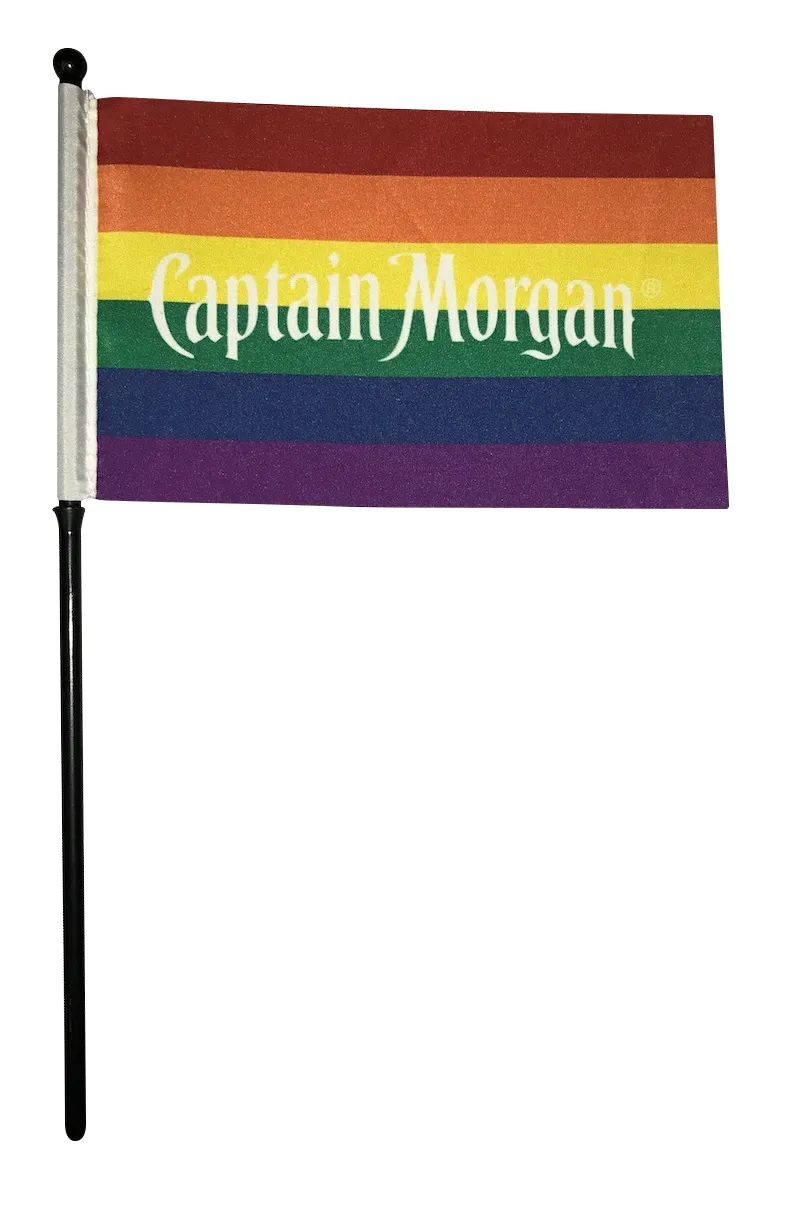 Hand Held Stick Flag with full color imprint 3