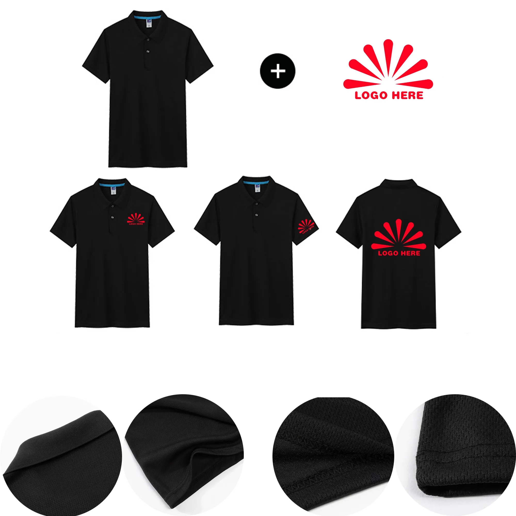 Customized Quick-Dry Ice Silk Polo Workwear