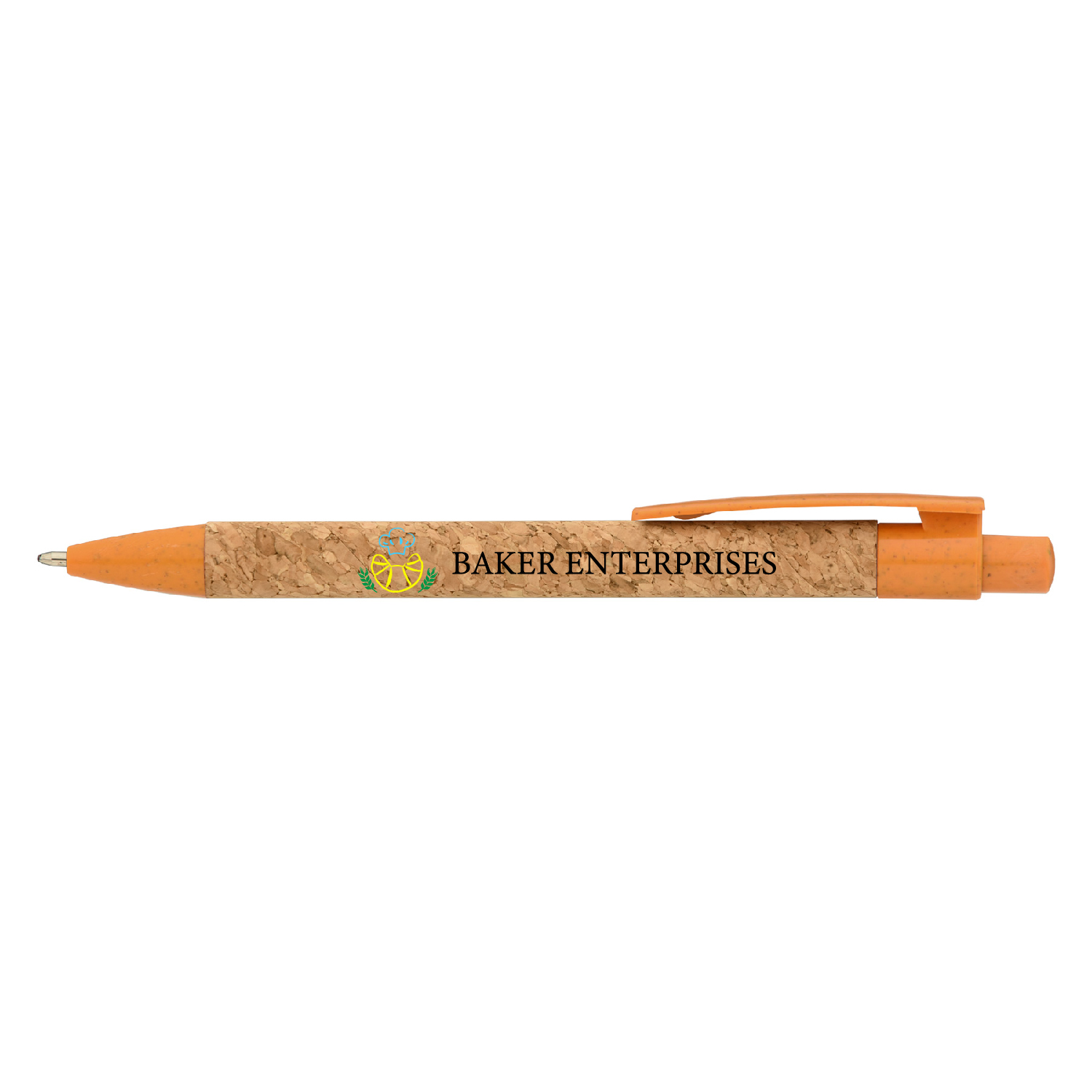 Fiji Cork Wheat Plastic Pen (Full Color Imprint) 2