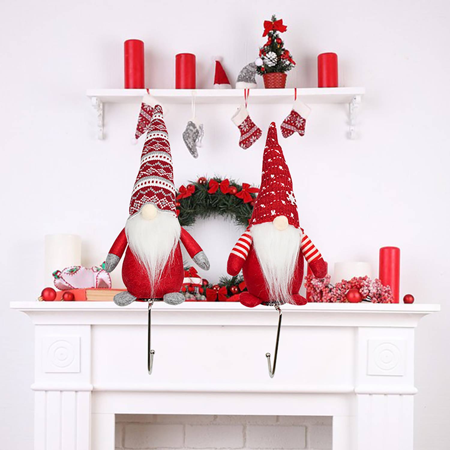 Rudolph Christmas Ornament w/ Stocking Holder 2
