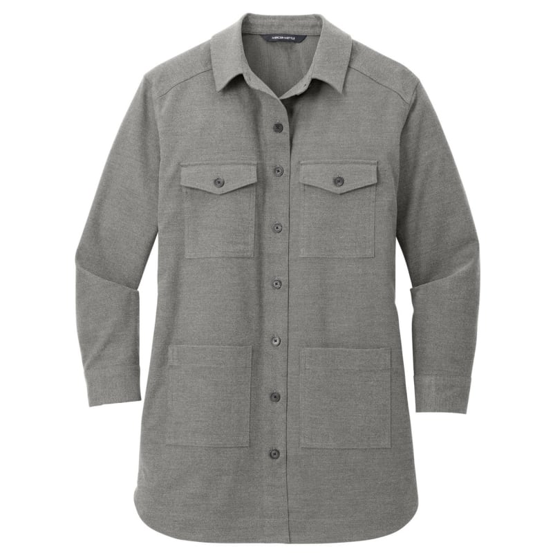 Mercer+Mettle Women's Long Sleeve Twill Overshirt 3