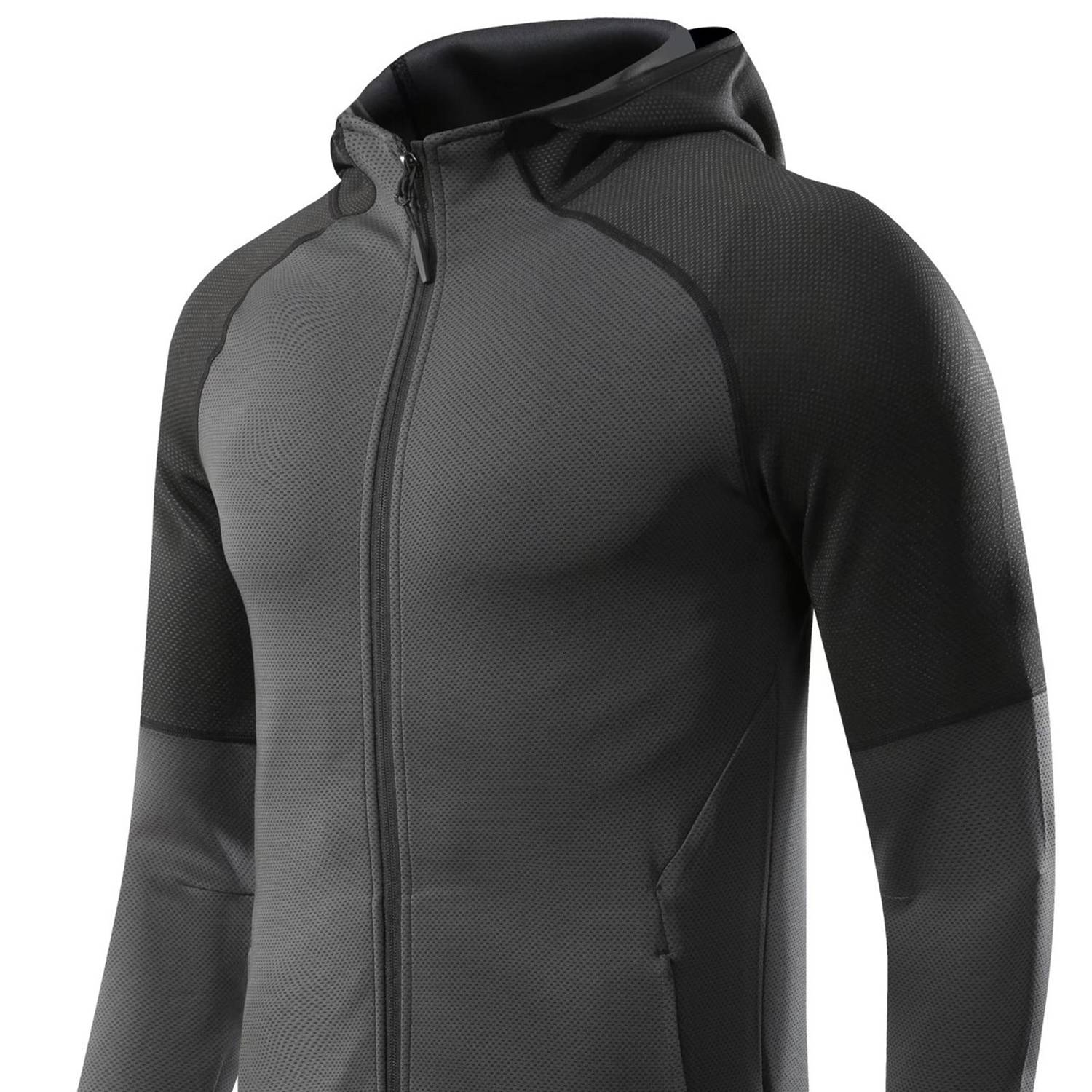 Zipper Hoody Running Gym Training Tracksuit 5
