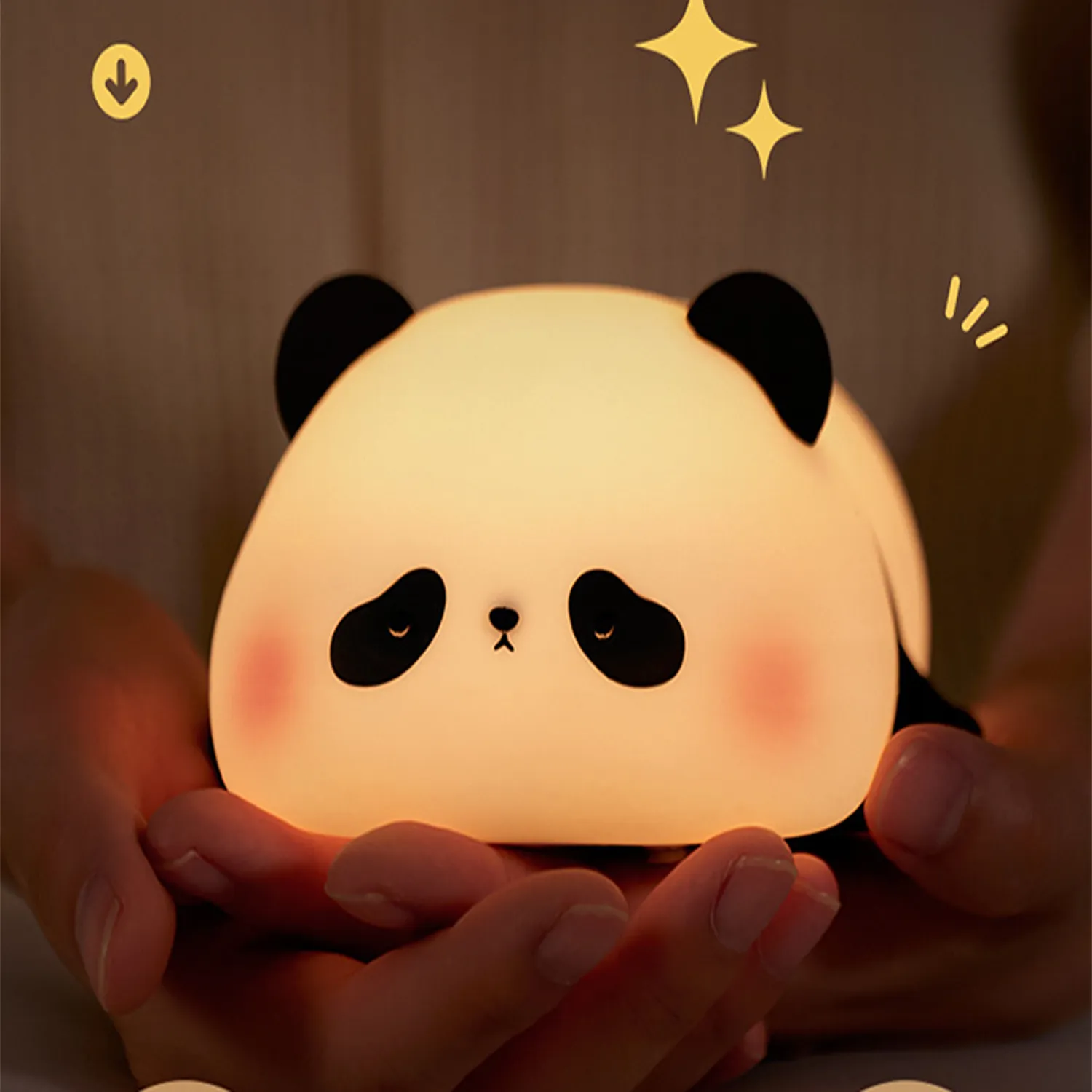 Cute Panda LED Squishy Novelty Animal Night Lamp 3