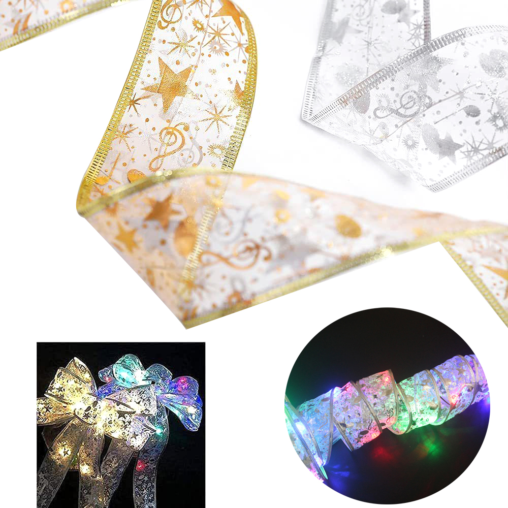 2 " Width Christmas Tree Ribbon Lights 4