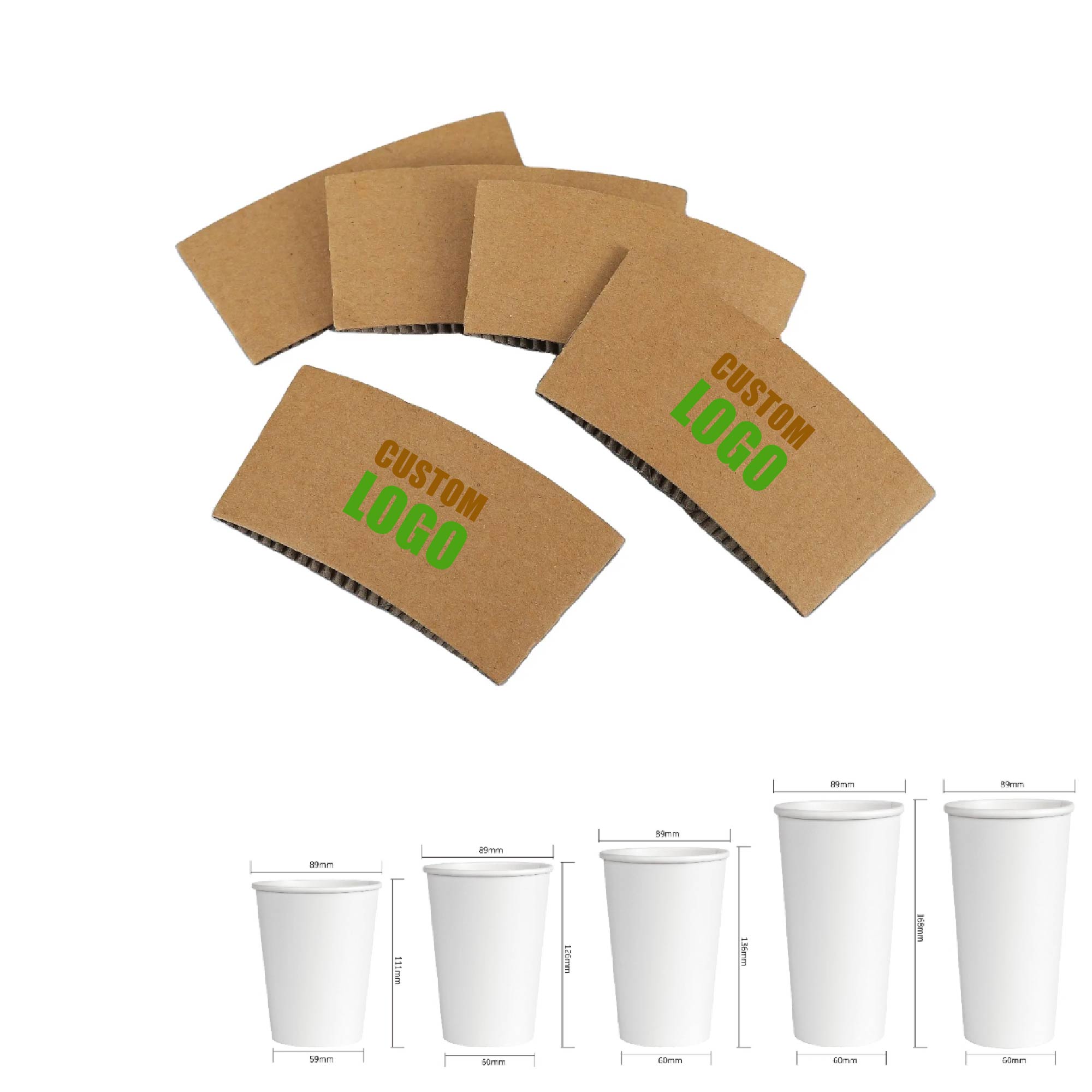 MOQ 50 pcs Corrugated Beverage Sleeves 2