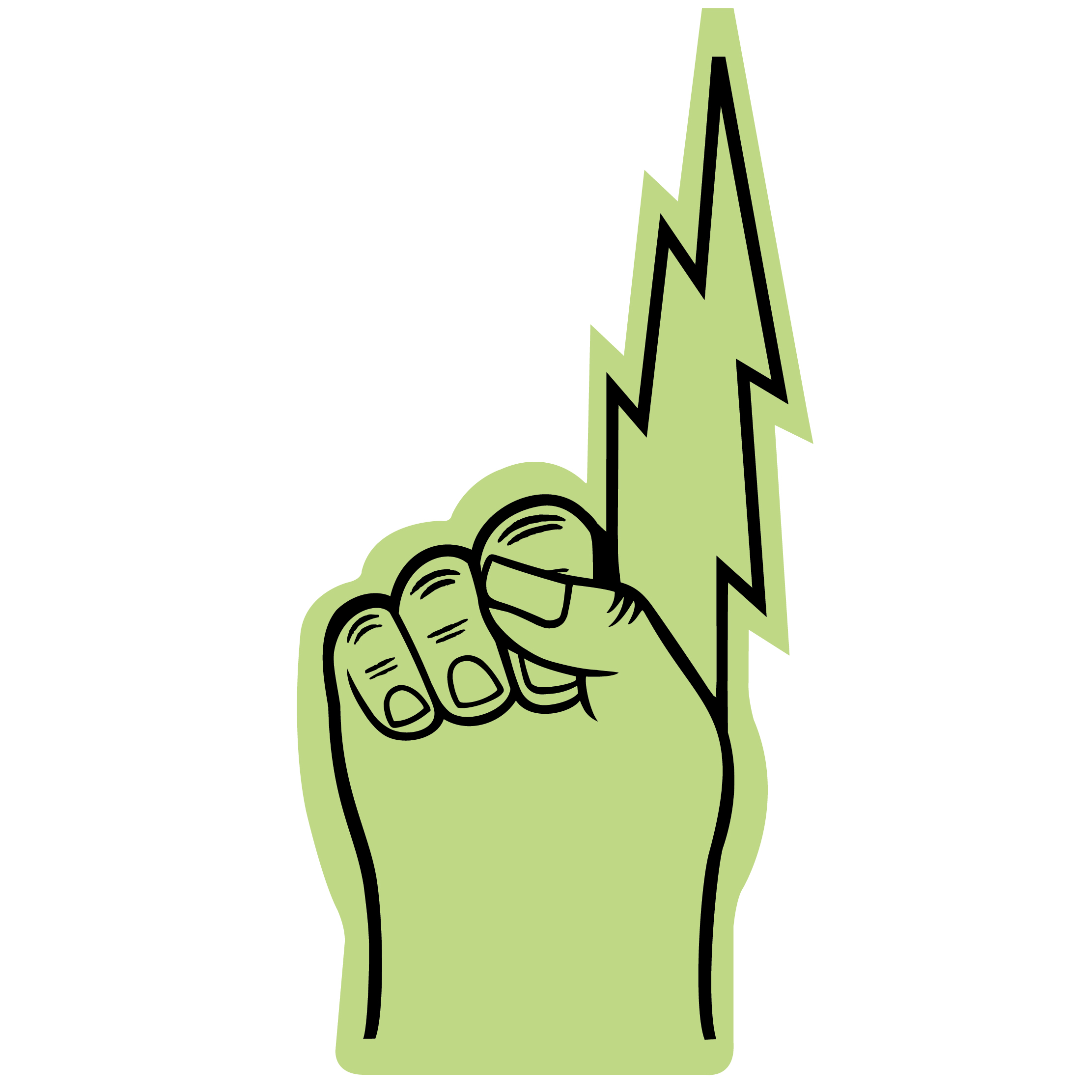 18" Lightning Bolt Hand 13