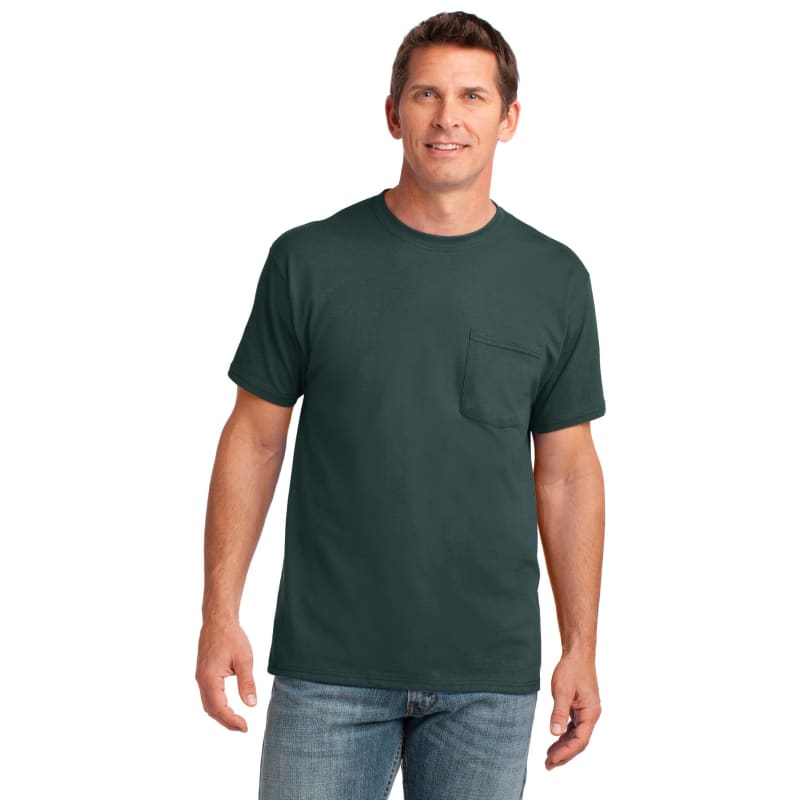 Port & Company Core Cotton Pocket Tee. 79