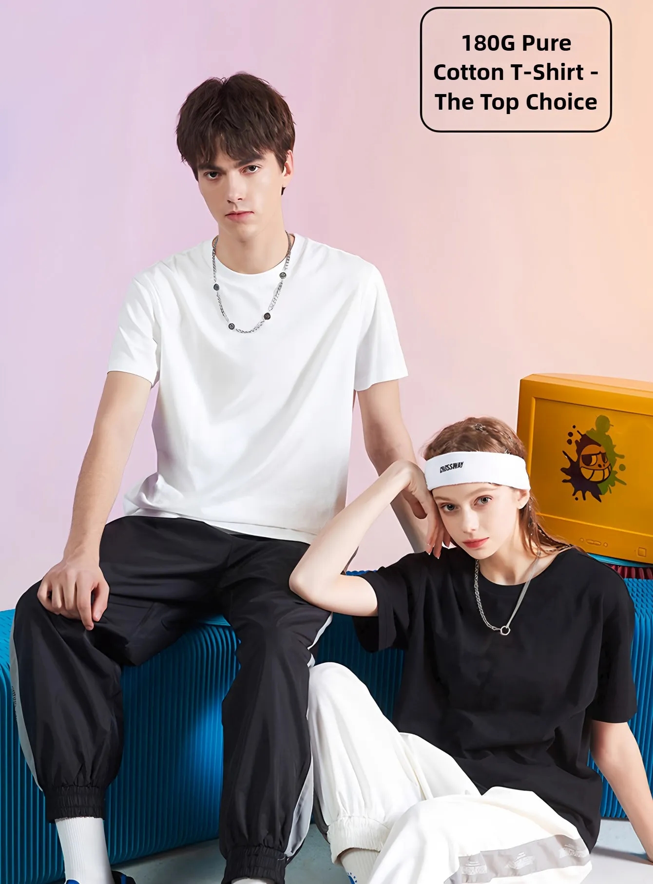 180g Plain White T Shirt Men Bulk Wholesale Blank Tees Custom 4