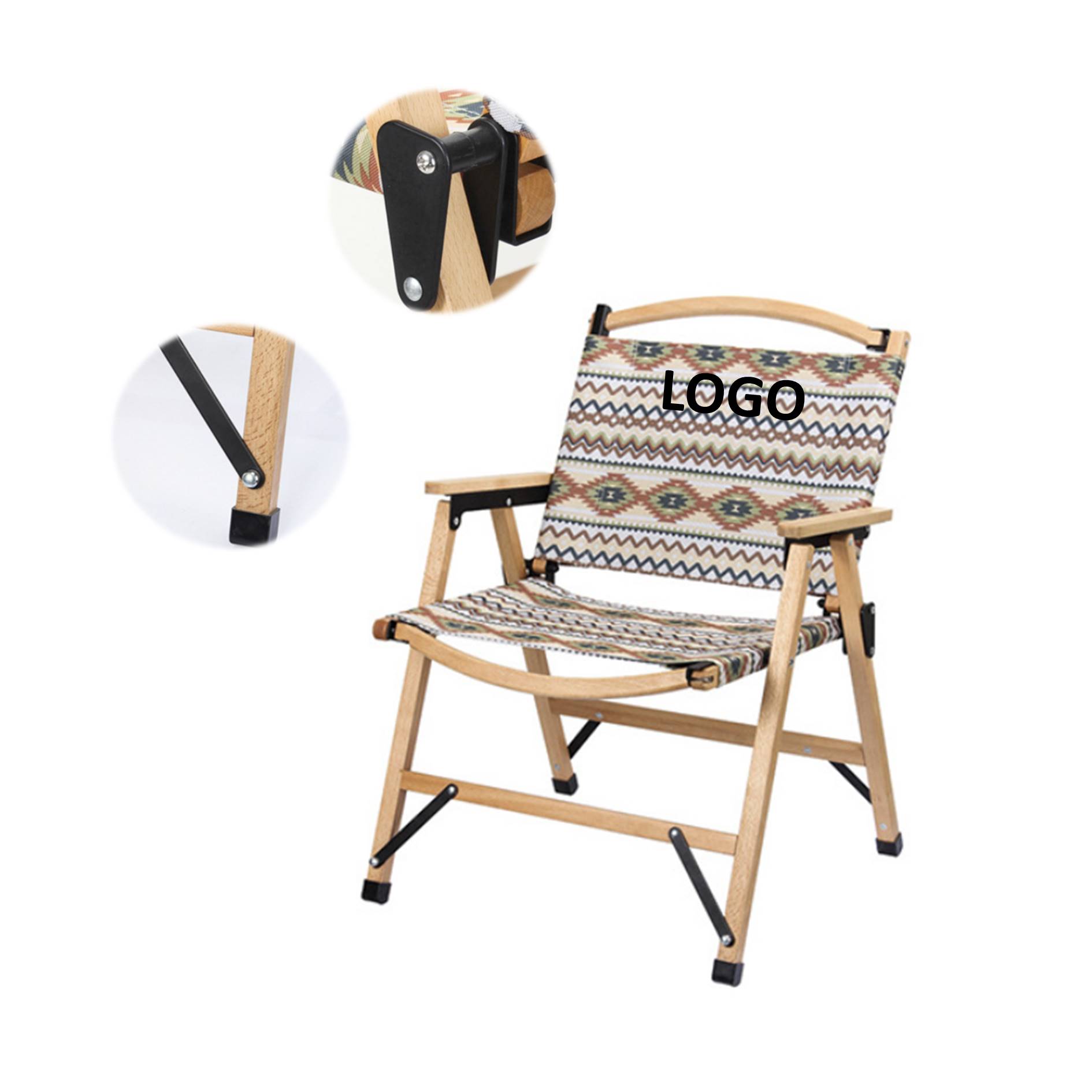 Wooden Folding Beach Camping Chair 2