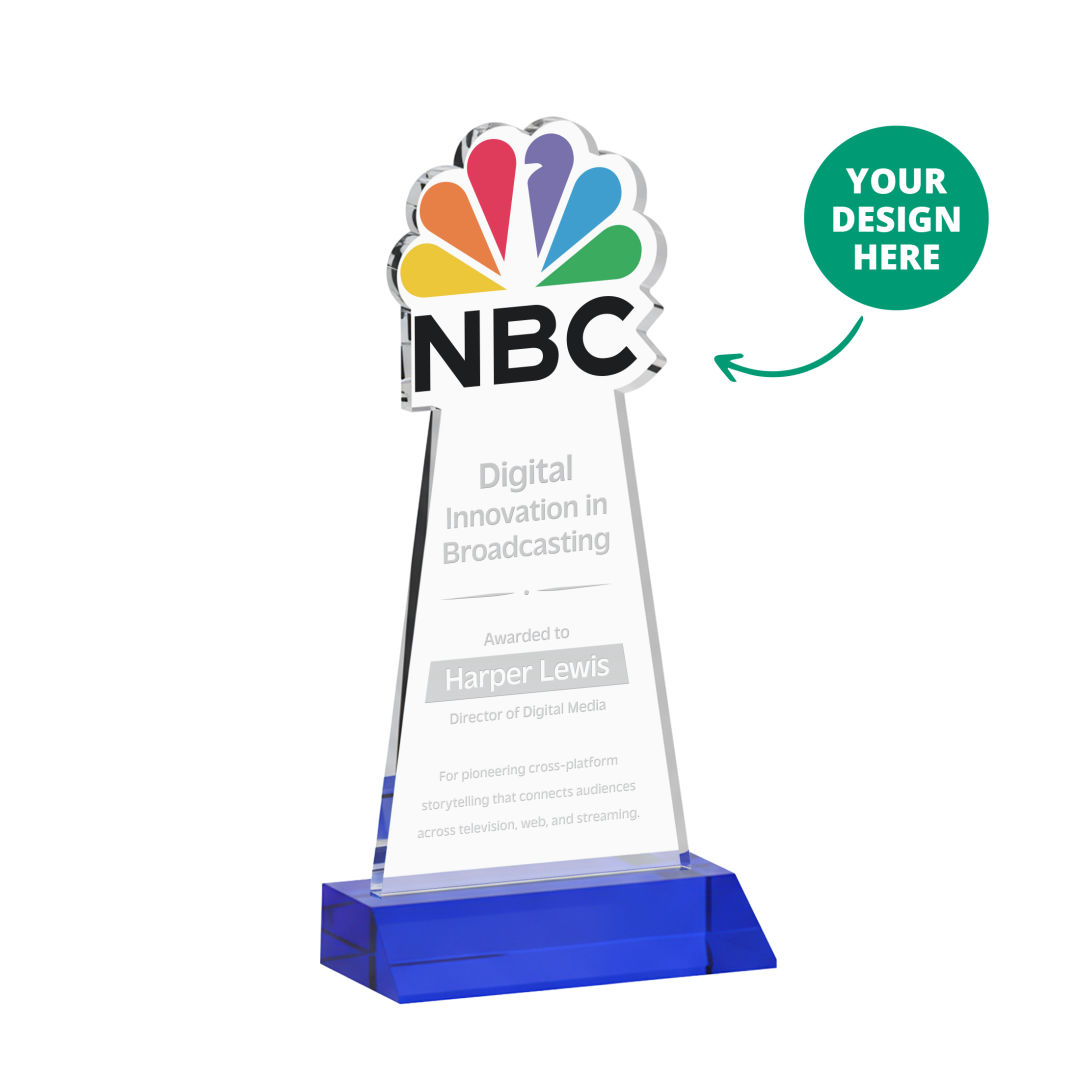 EdgeCraft Award on Mitered Base - Blue (via Air)