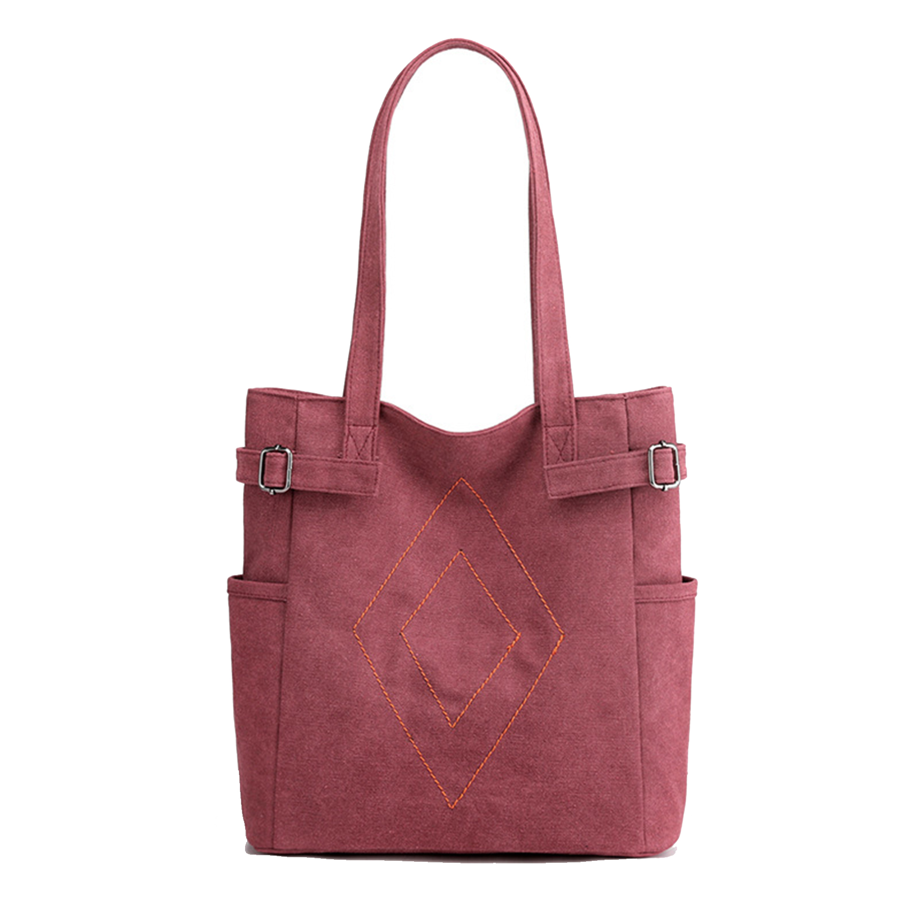 Canvas Shoulder Tote Bag for women, custom tote bag with logo imprint 4