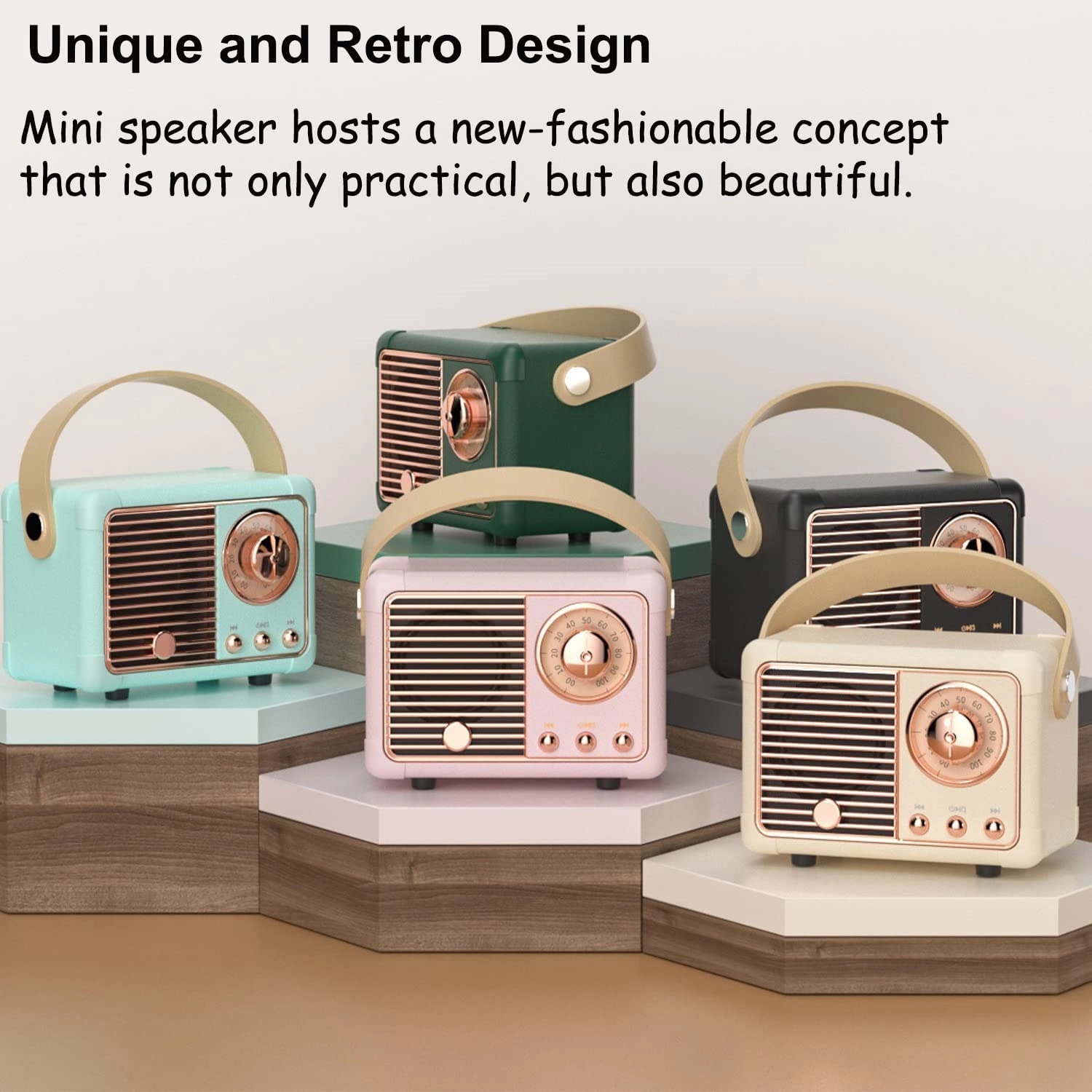Retro Portable Wireless Bluetooth Speaker 2